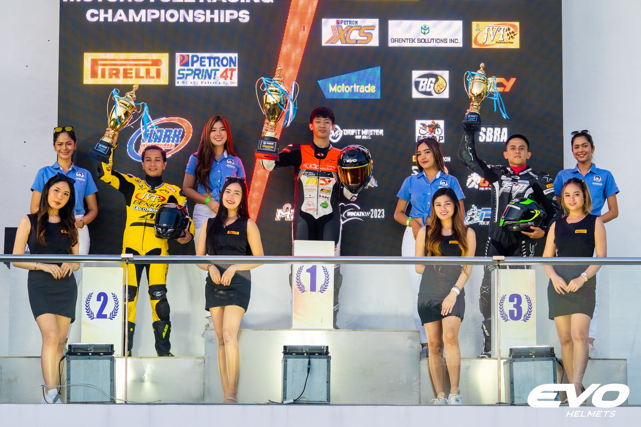 Triple Podium for Timothy Rojas... - EVO Helmets Philippines