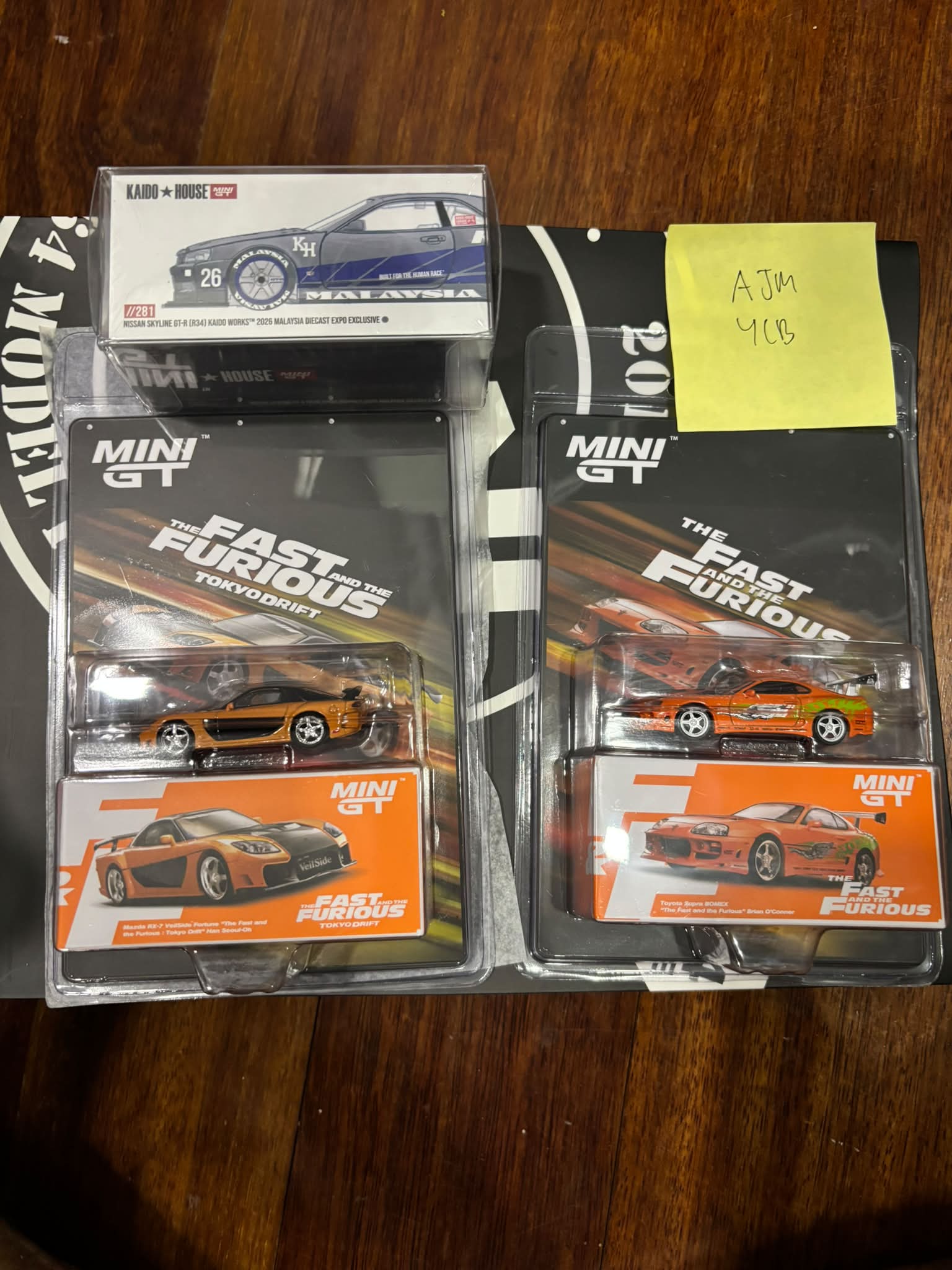 MiniGT F&F Supra & RX-7 Veilside, Kaido House R34 Brian MDX for sale