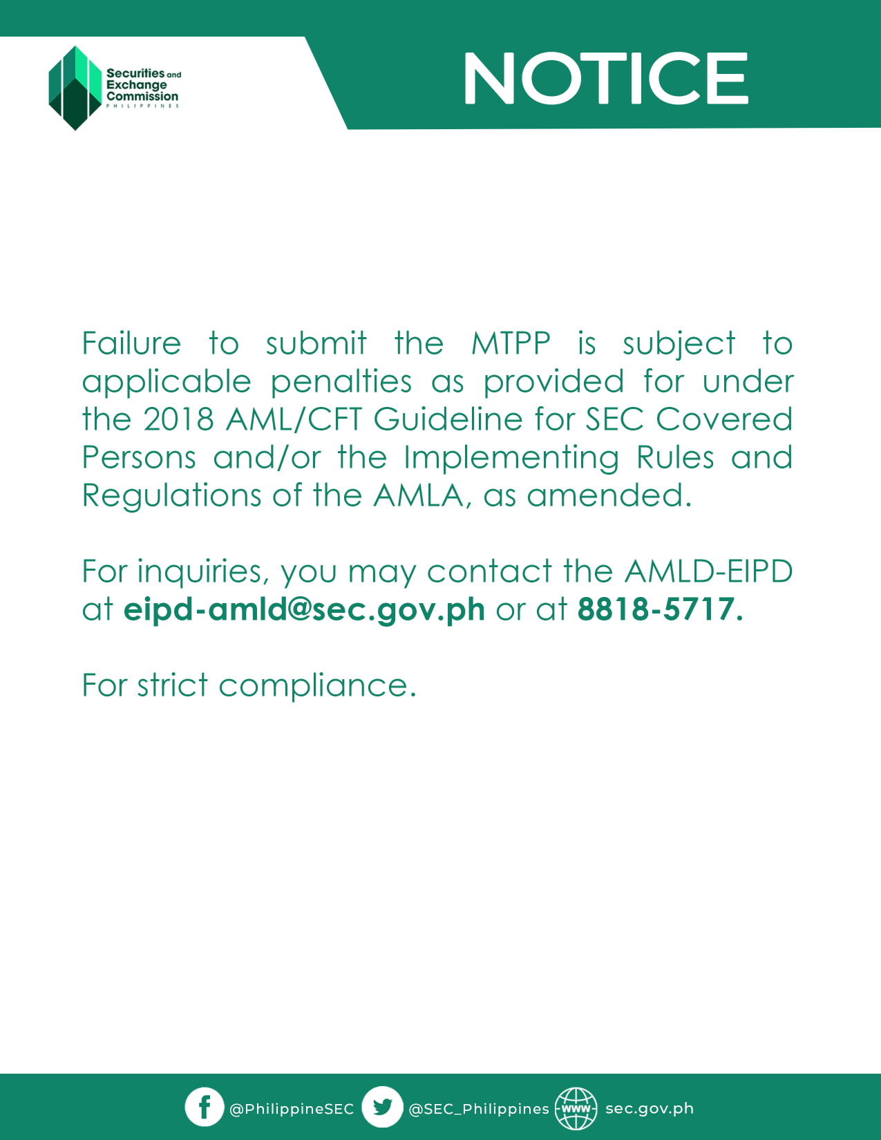 SUBMISSION... - Securities and Exchange Commission Philippines | Facebook