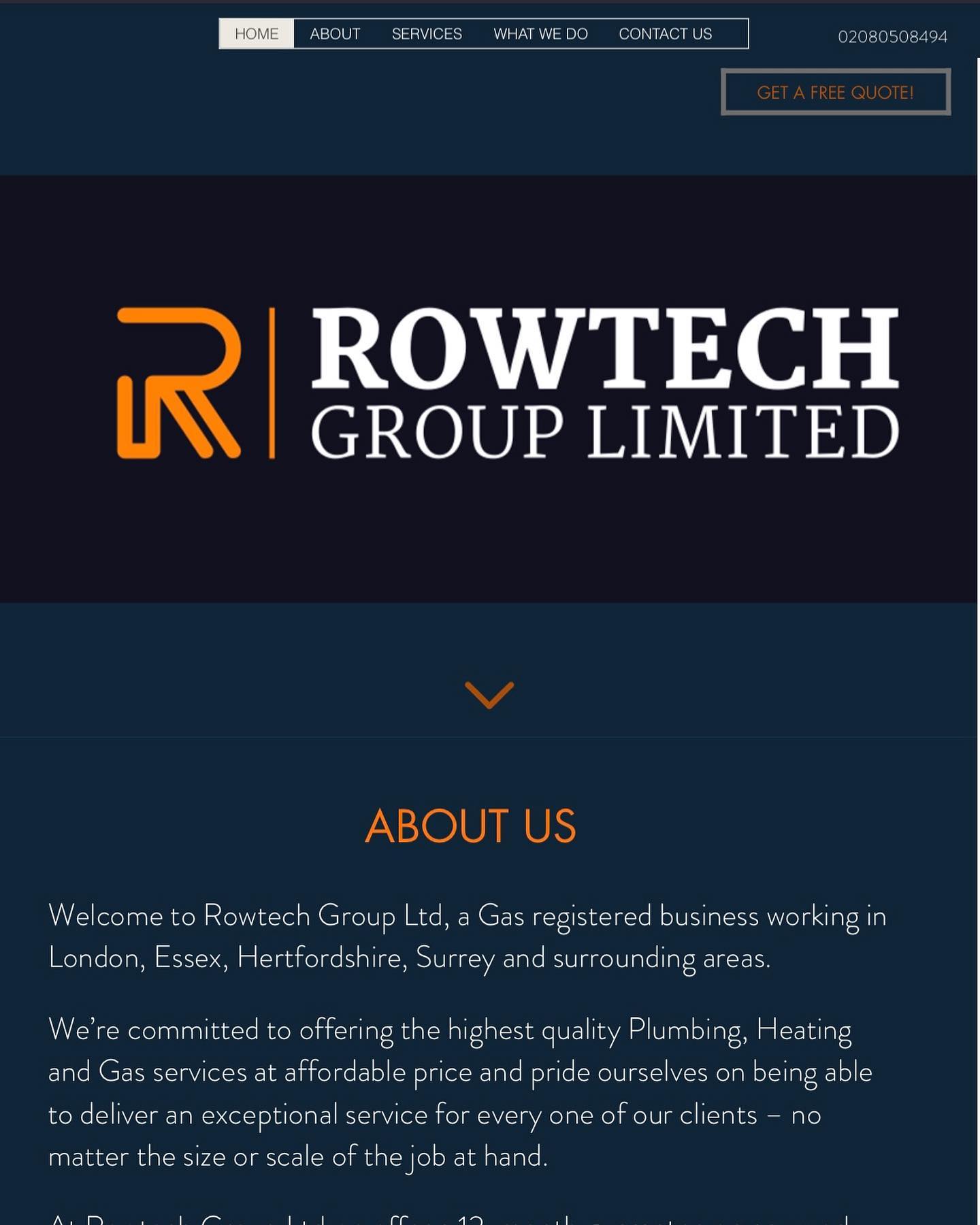 Rowtech Group - Plumbing Heating and Gas Services | London