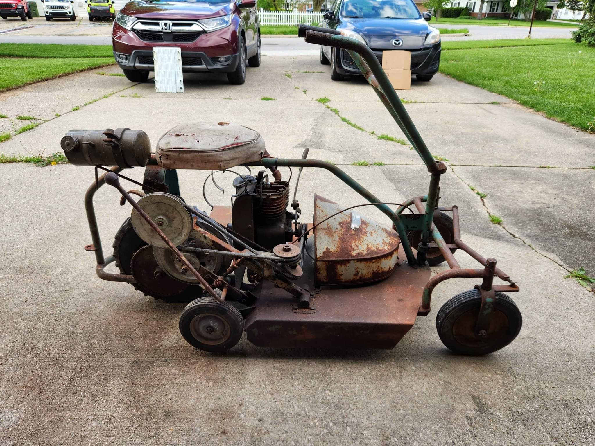Fairbanks Morse Co 1940's-50's riding mower Root Manufacturing Co INC ...