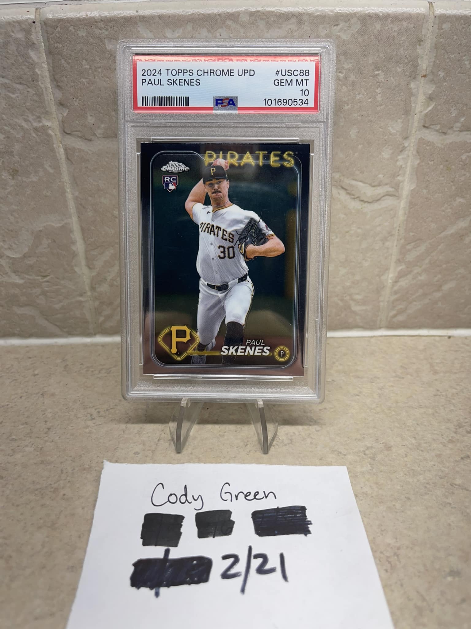 Paul Skenes 2026 Topps Stars of MLB card. $1.40, plus $1.30 