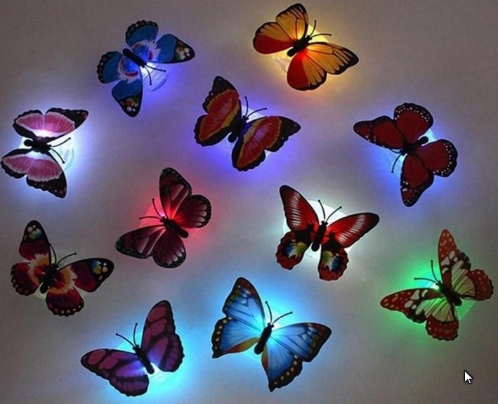 Paradis D Bebes Papillon Lumineux Led Parfait Pour Les Mariages Les Banquets Les Fetes Chez Vous Ou Au Restaurant Pour Les Boites De Nuit Les Hotels Ou En Cadeau Notre Papillons Lumineux