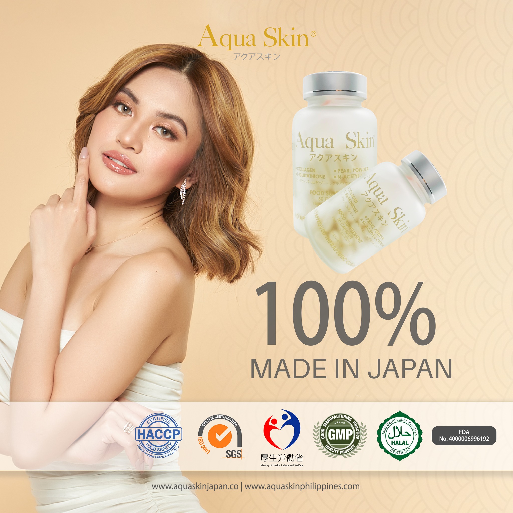 aqua skin glutathione made in japan 🇯🇵 100% 🇯🇵 Unparalleled craftsmanship that speaks for itself. Experience the true essence of Japanese innovation and quality. 💯🤍 #AquaSkin #AquaSkinPhilippines #AquaSkinPH #AquaSkinJapan #AquaSkinPremium #AquaSkinGlobal #Whitening L-Glutathione Power™ | Superior Pack Size:100 bottles Offer_SPRINGBOGO