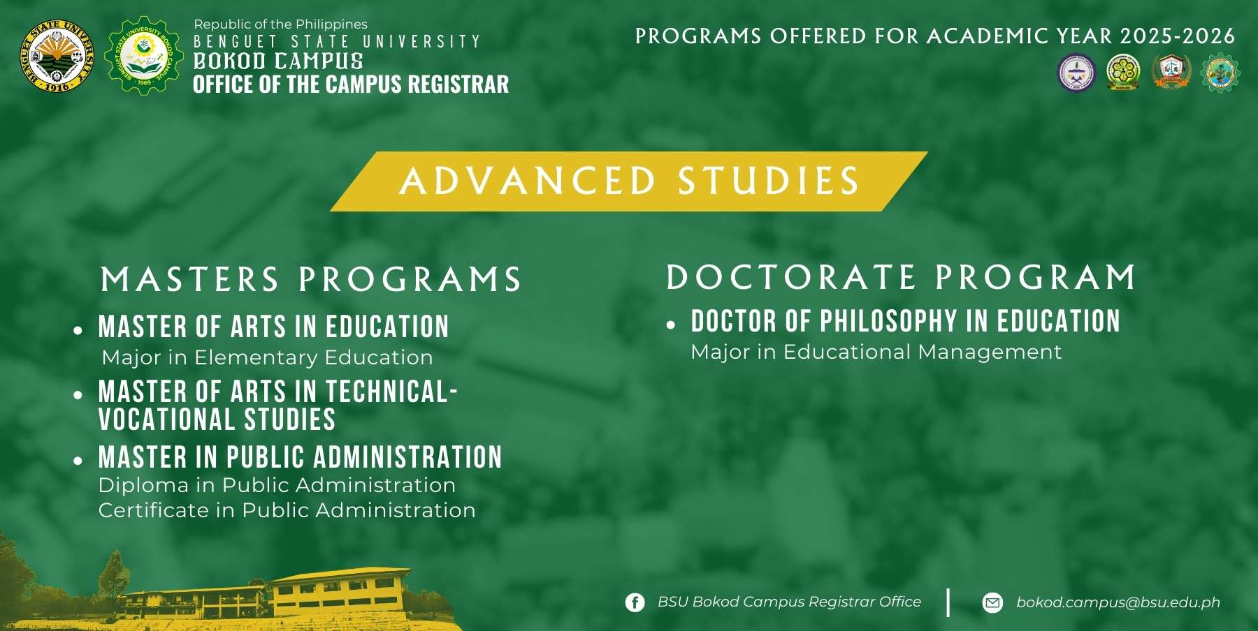 BSU Bokod Campus Registrar Office | Bokod