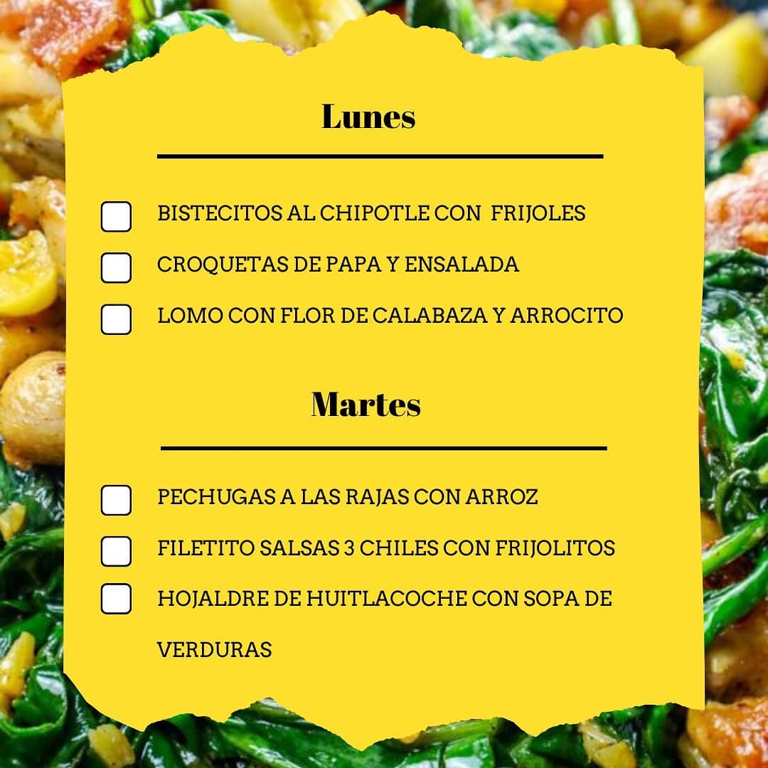 Casa Bechamel - Te compartimos nuestro menú de esta... | Facebook
