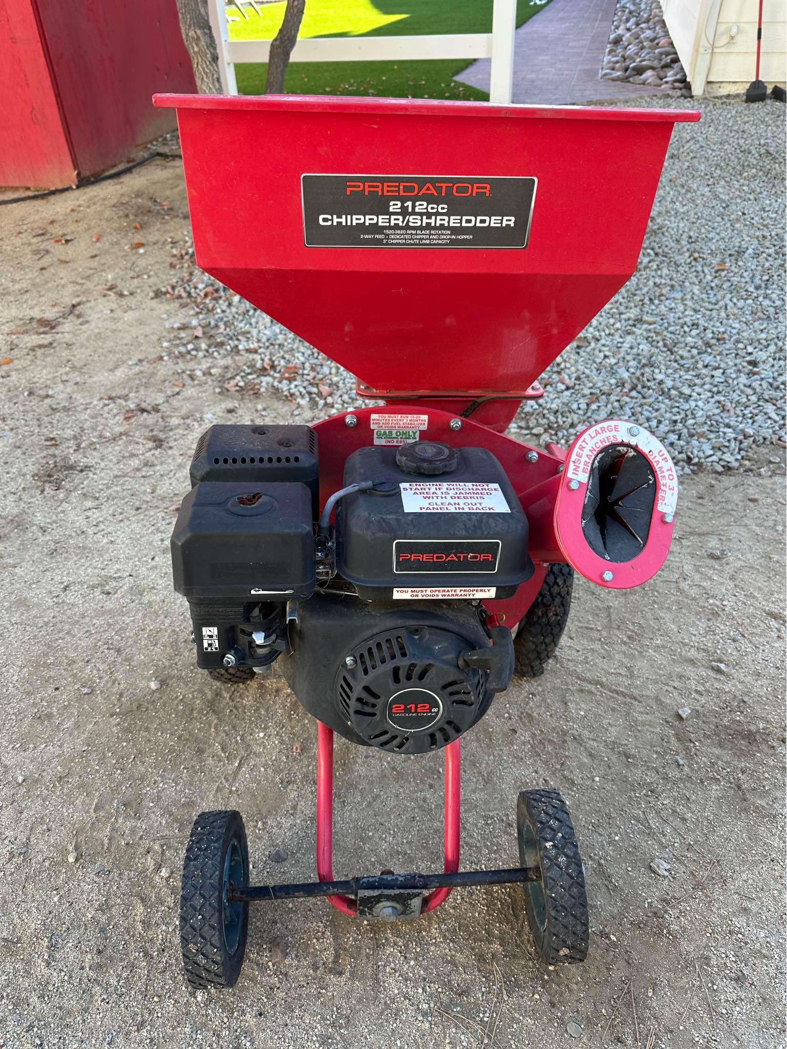 Predator 212cc chipper/shredder - Chippers, Shredders & Mulchers ...