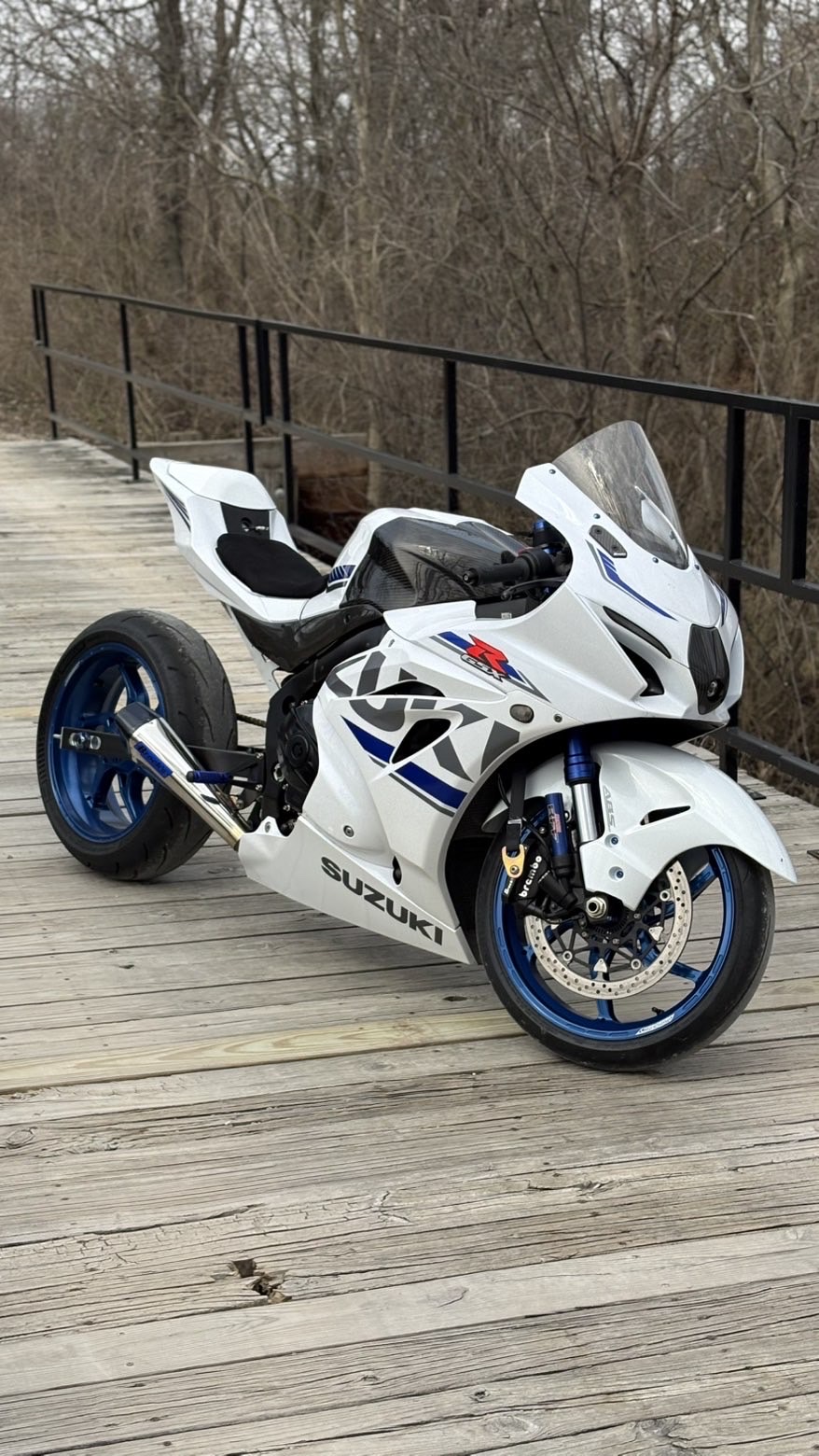 A 17 GSXR1000R and a 14 ZX14. Having a little fun.