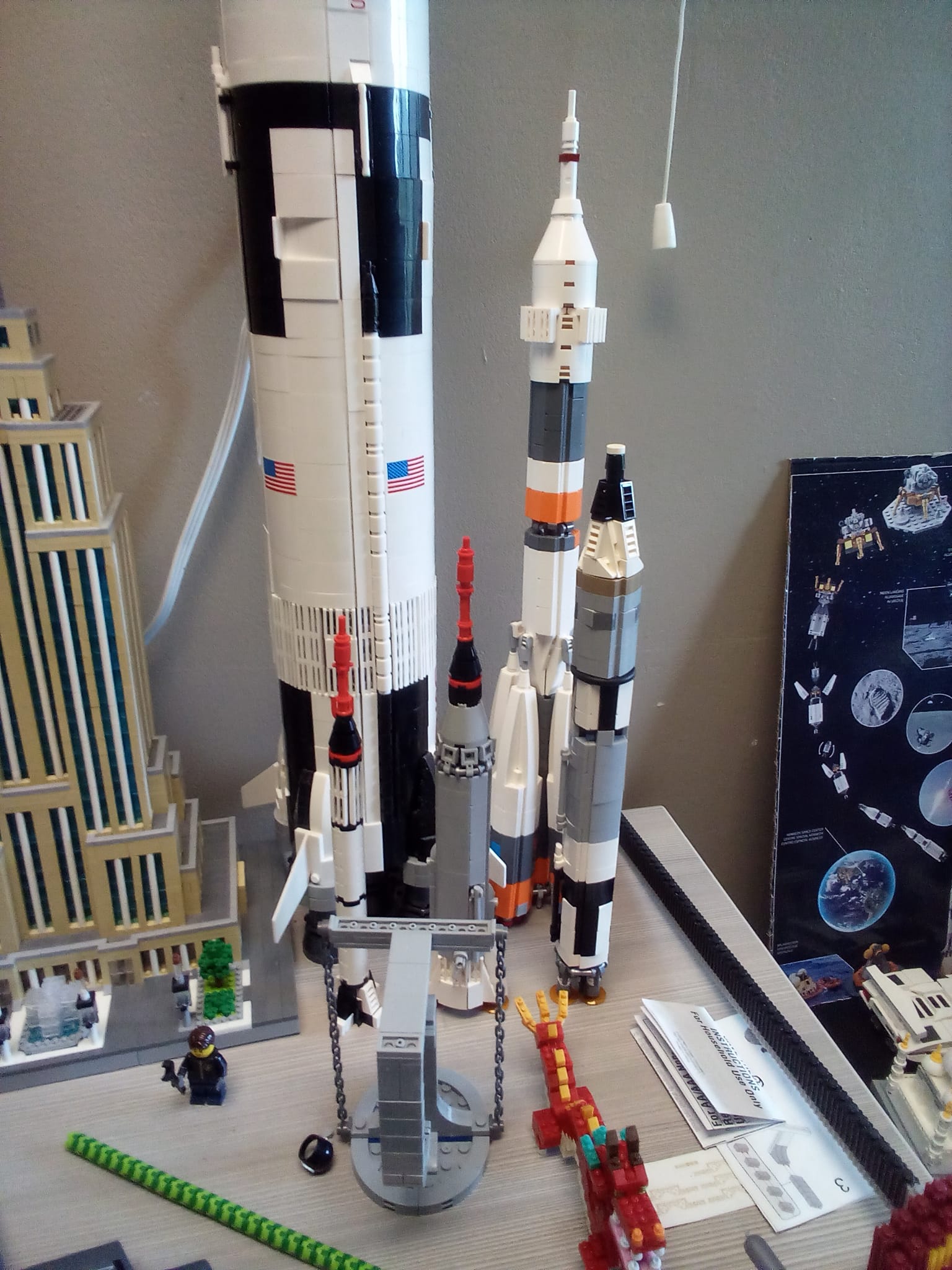 Gemini Titan II rocket from brick set collection