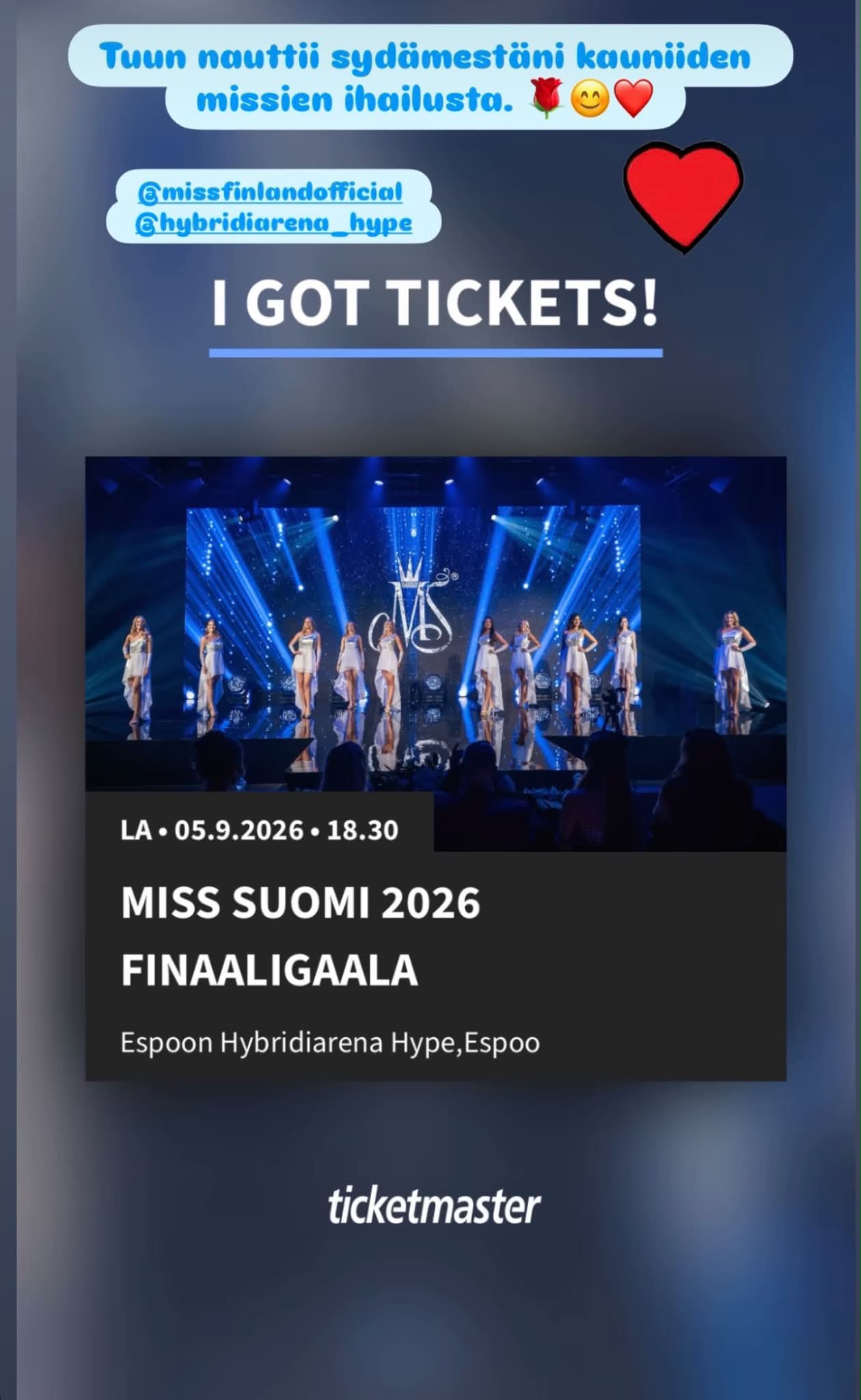 Miss Suomi 2026 Finaaligaala