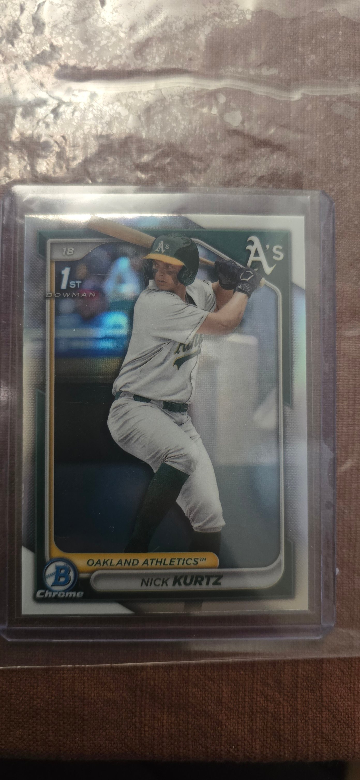 I knew I had a Nick Kurtz 1st bowman refractor somewhere in my 
