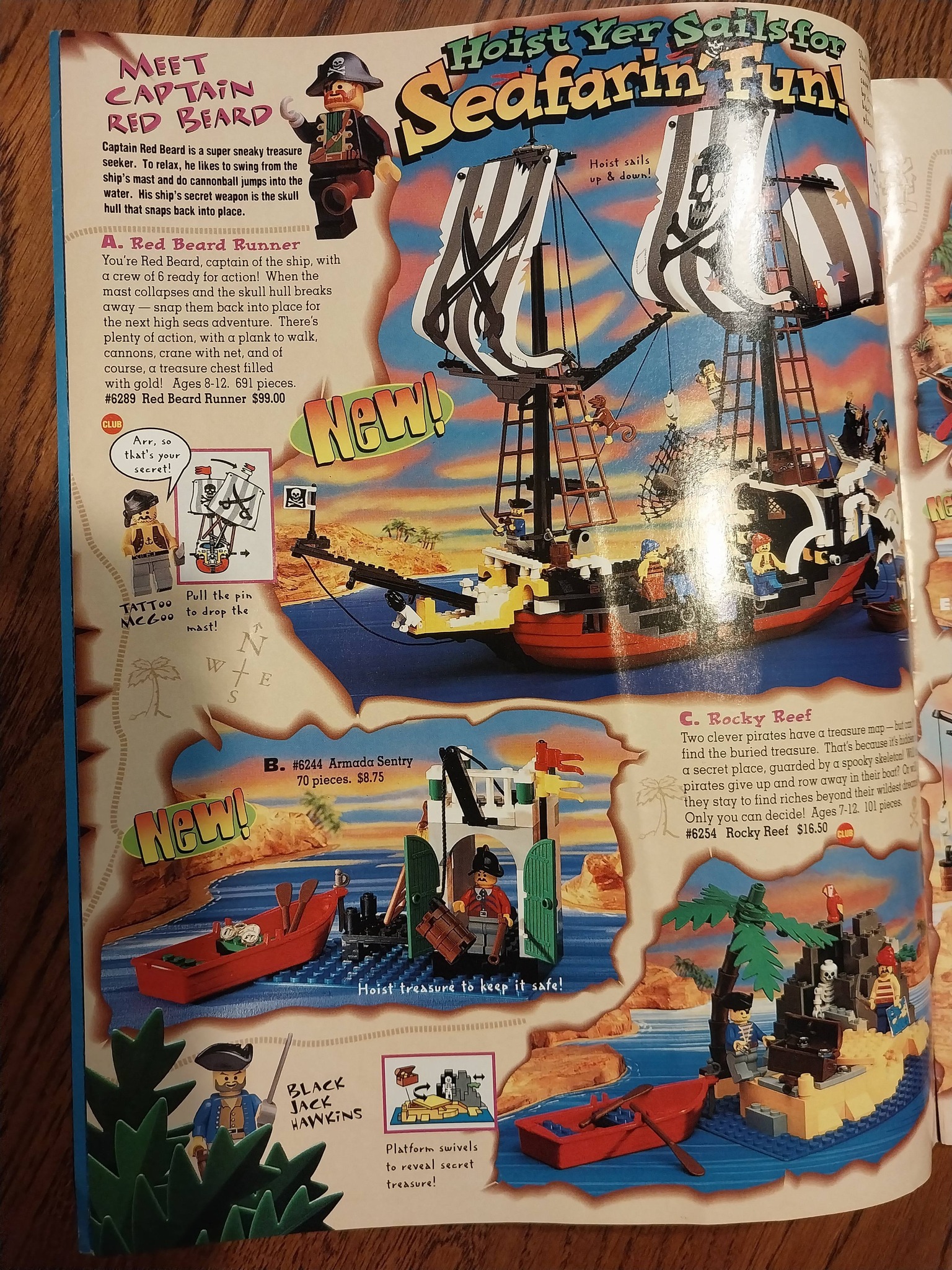 Vintage 1996 Lego summer catalog found with classic pirate sets