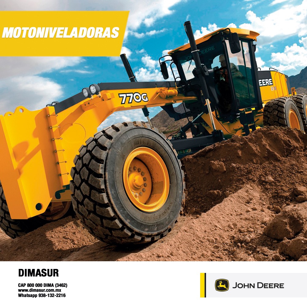 Dimasur - Las Motoniveladoras de John Deere cuentan con un...
