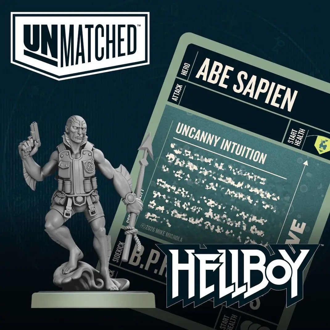 Abe Sapien mini and extra info UNMATCHED TM HERO АВЕ SAPIEN АТТАСК