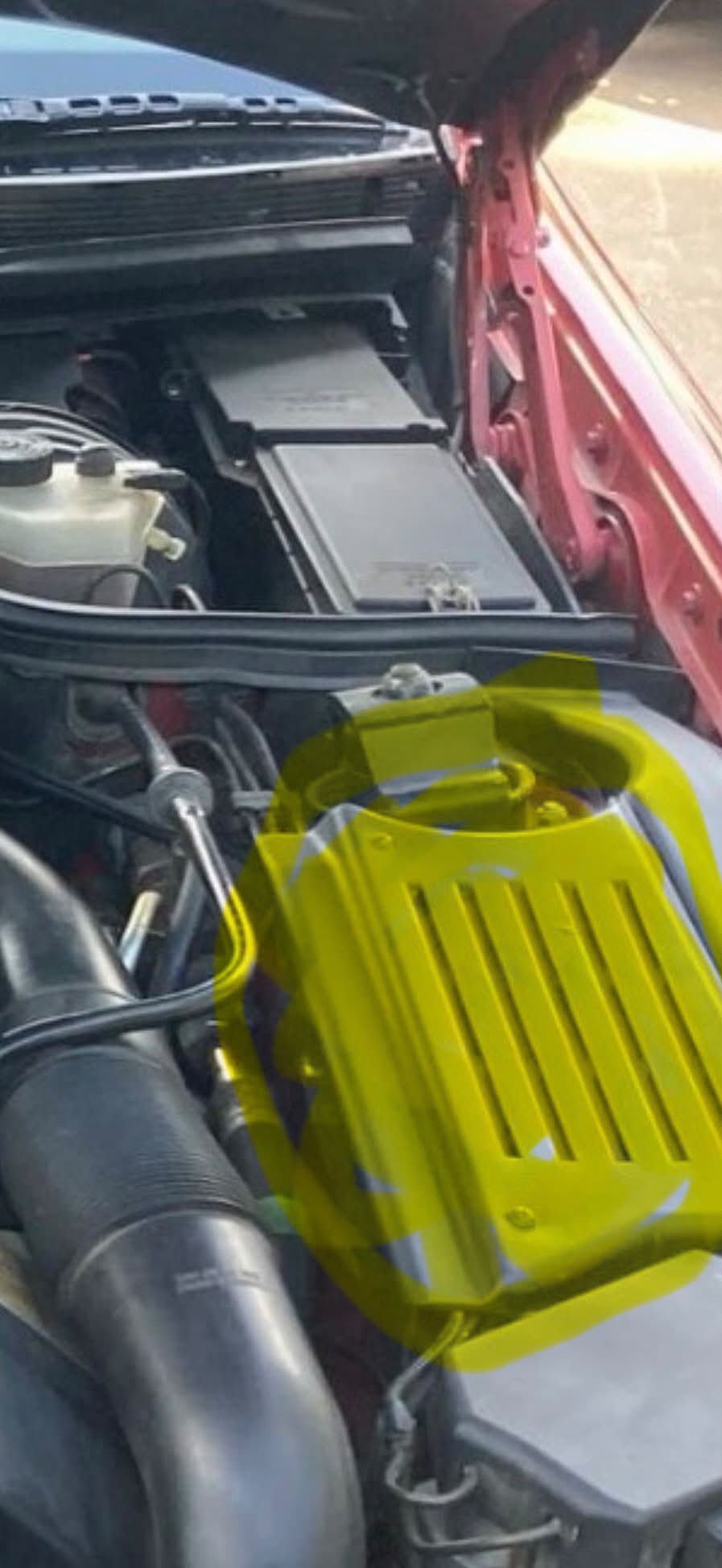 What is the part number for the highlighted plastic cover on a