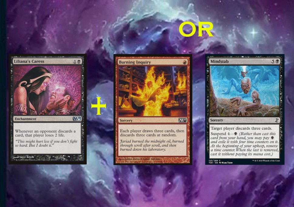 mtg discard a card deal damage Malcolm, Alluring Scoundrel [The Lost Caverns of Ixalan] Mount Velus Manticore - Enchantment