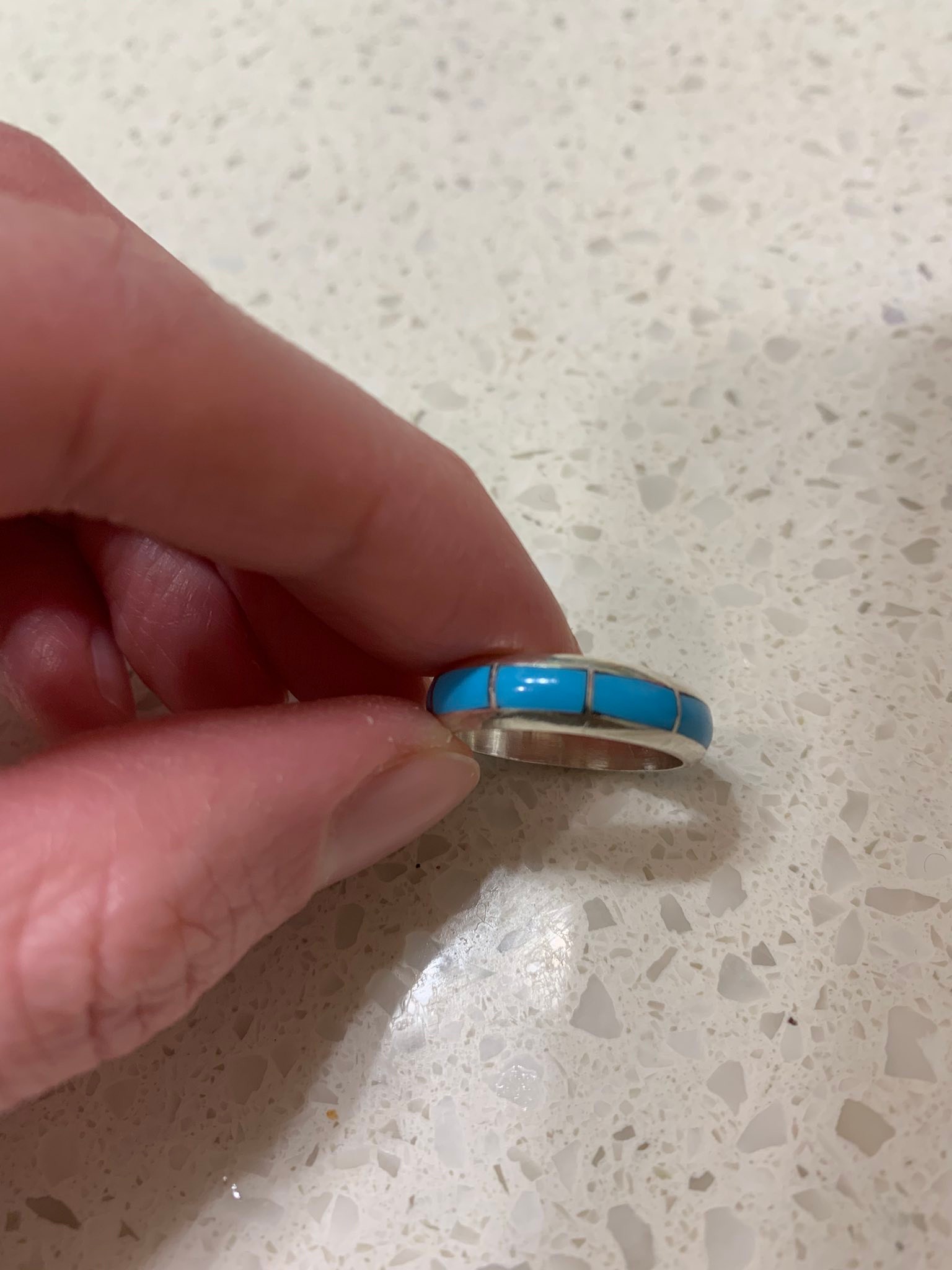 Is this turquoise inlay ring by Fred Harvey authentic?