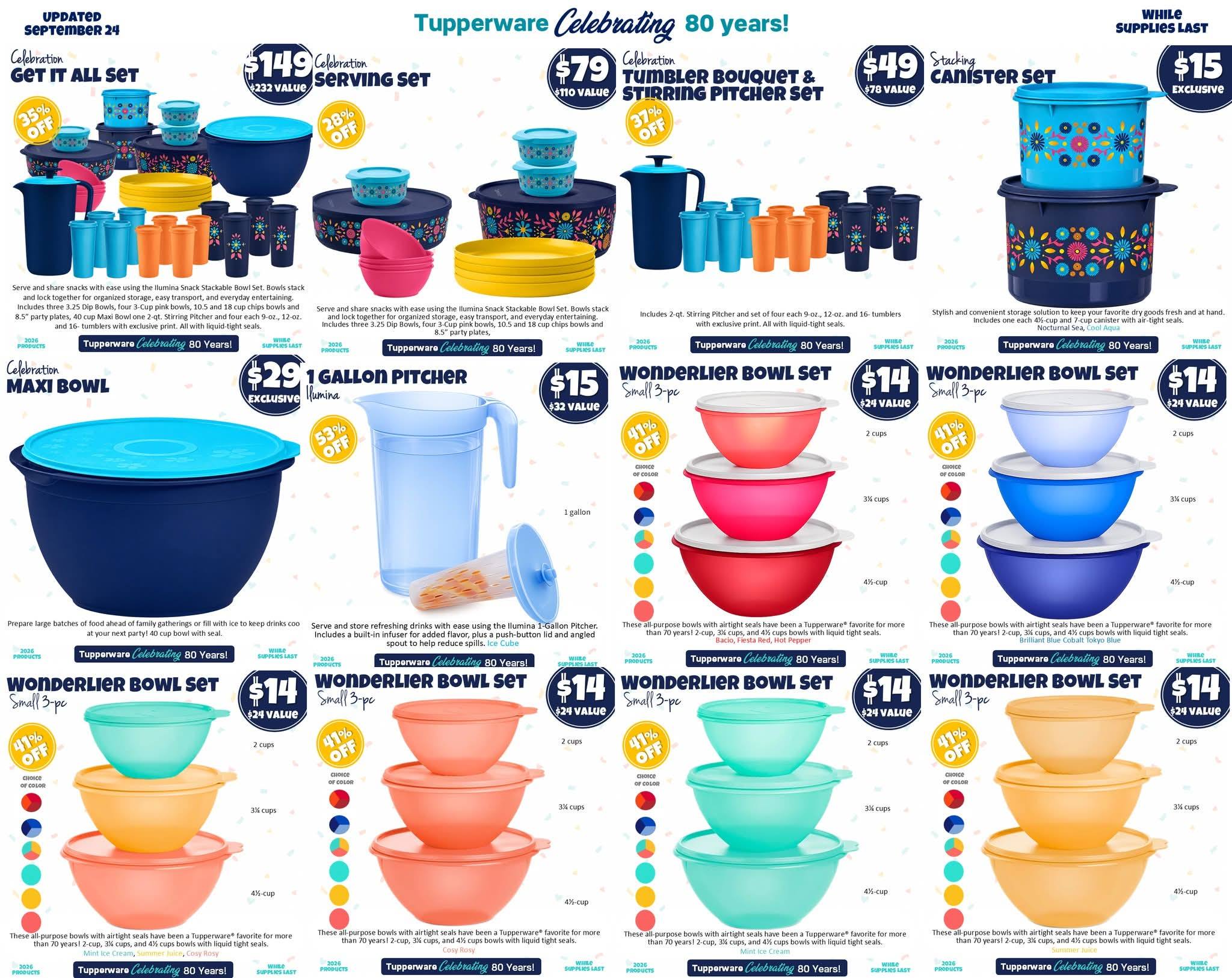 Amazing deals right now My.tupperware.com/tuplady18 Or pm me for