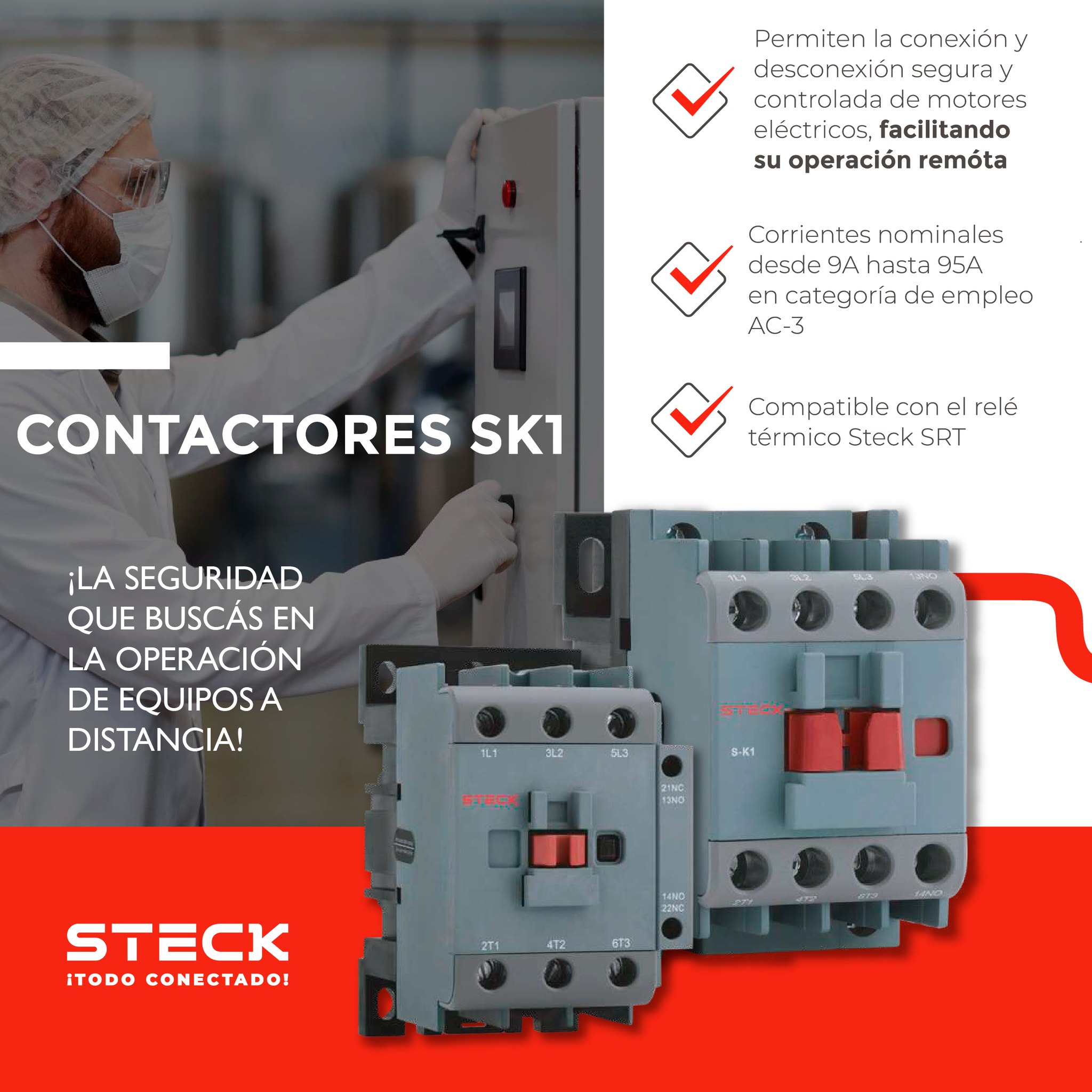 Steck Colombia - El Contactor serie SK1 es utilizado para... | Facebook