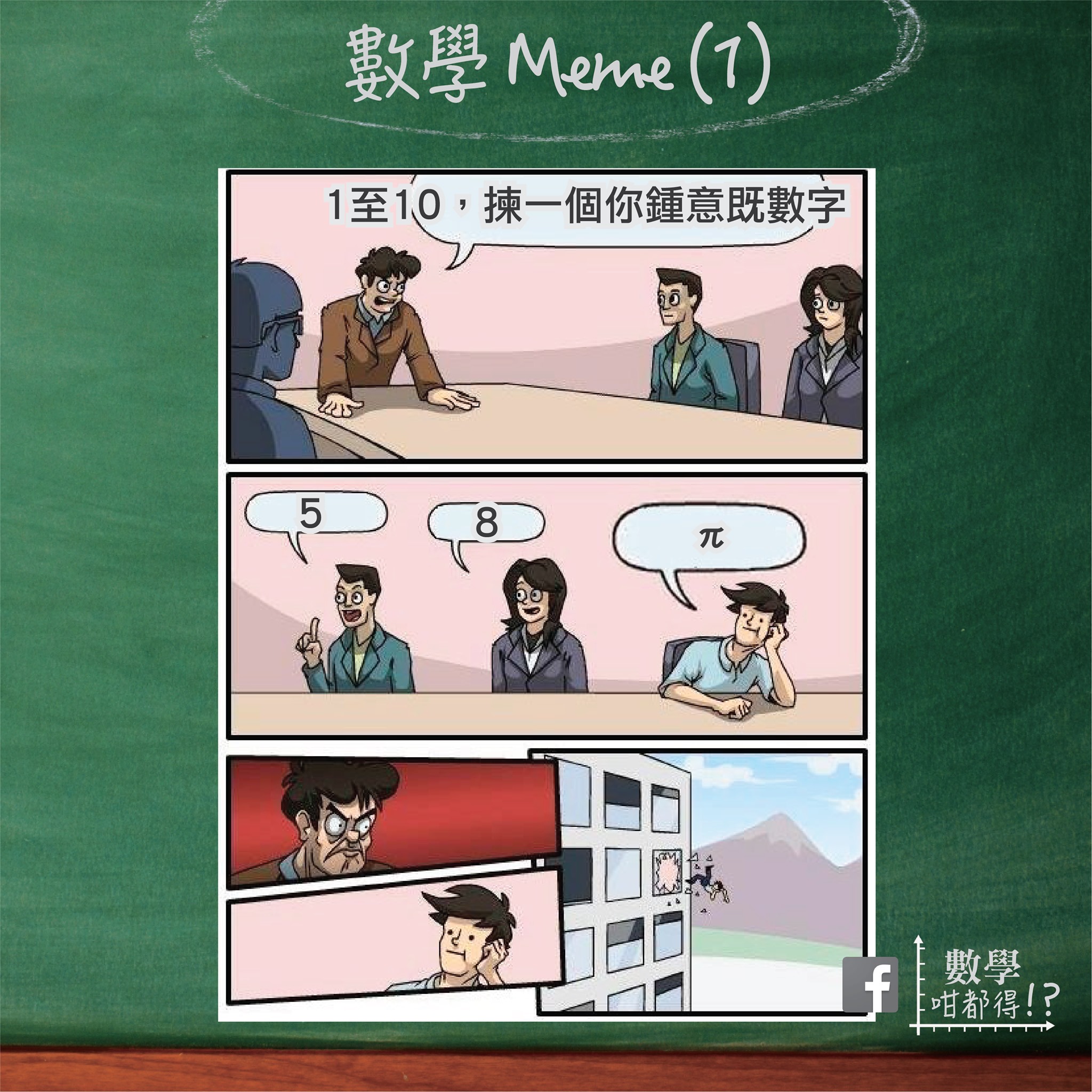 數學咁都得！？ - 【數學 Meme (1)】 1至10，揀一個你鍾意既數字