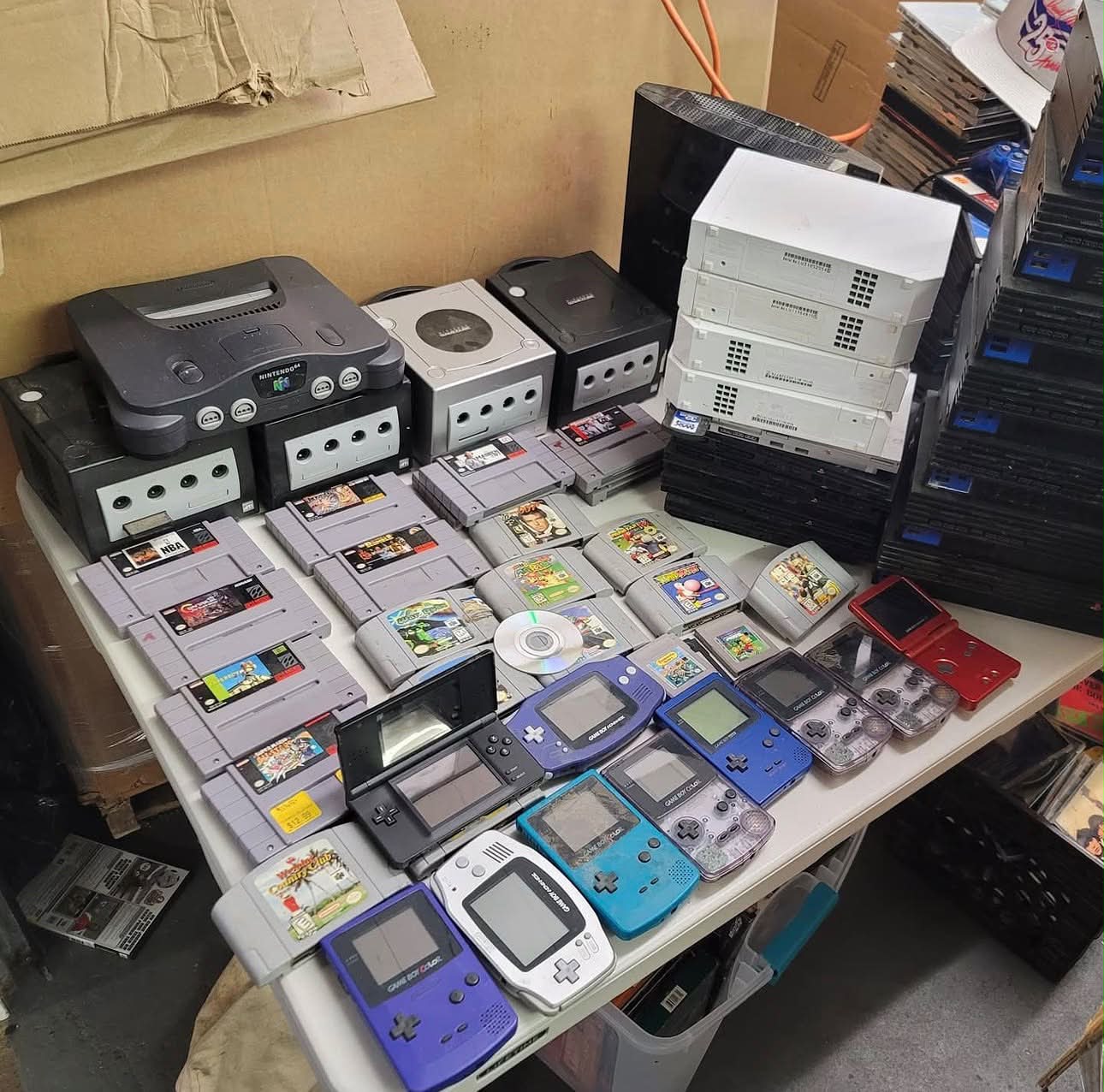 Massive Nintendo and PlayStation game haul