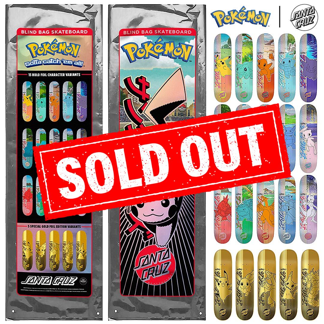 Santa Cruz Skateboards & @pokemon are back with a new
