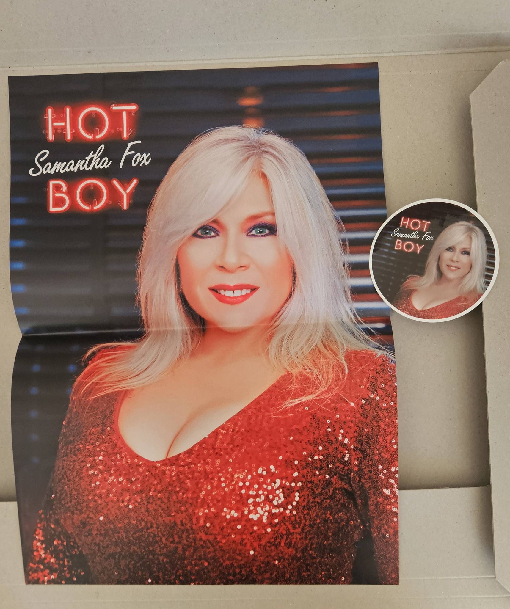 Samantha Fox fan collects rare posters