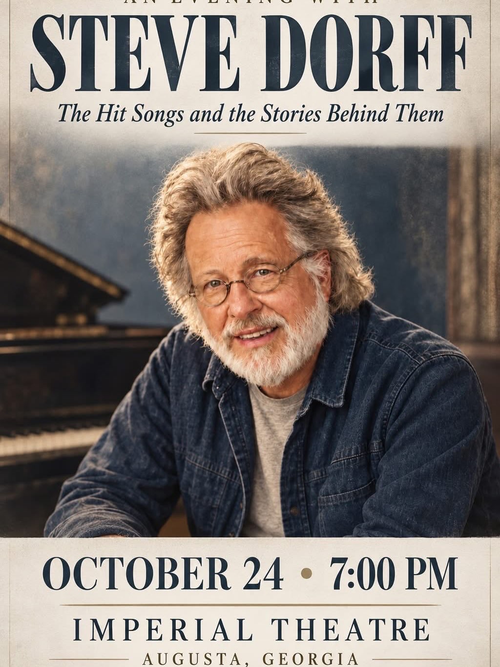 Steve Dorff concert in Augusta, Georgia: The Songs and the Stories