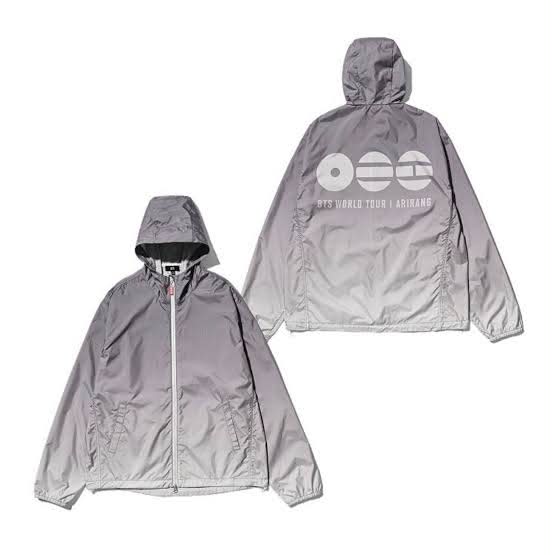 BTS World Tour gray wind jacket for sale, size S | Tijuana, Baja