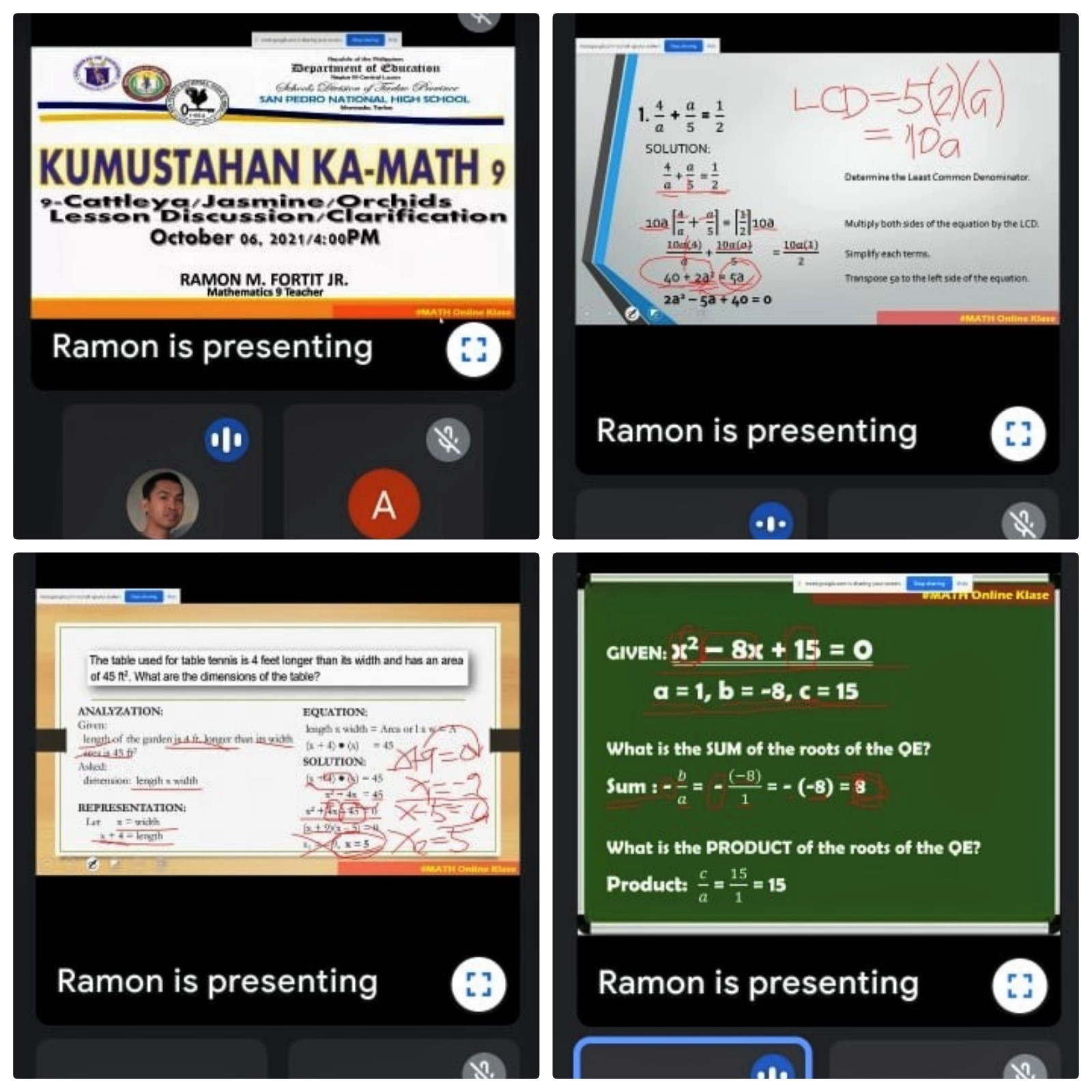 It was really a productive and meaningful week for every Ka-Math 9 ...