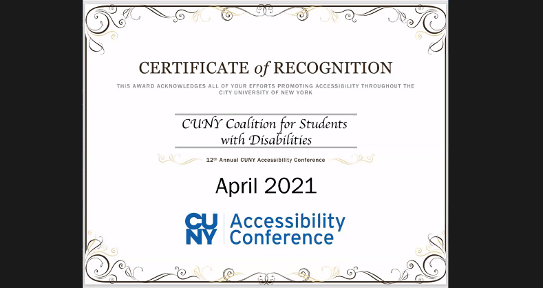 CUNY Accessibility... - CUNY Accessibility Conference