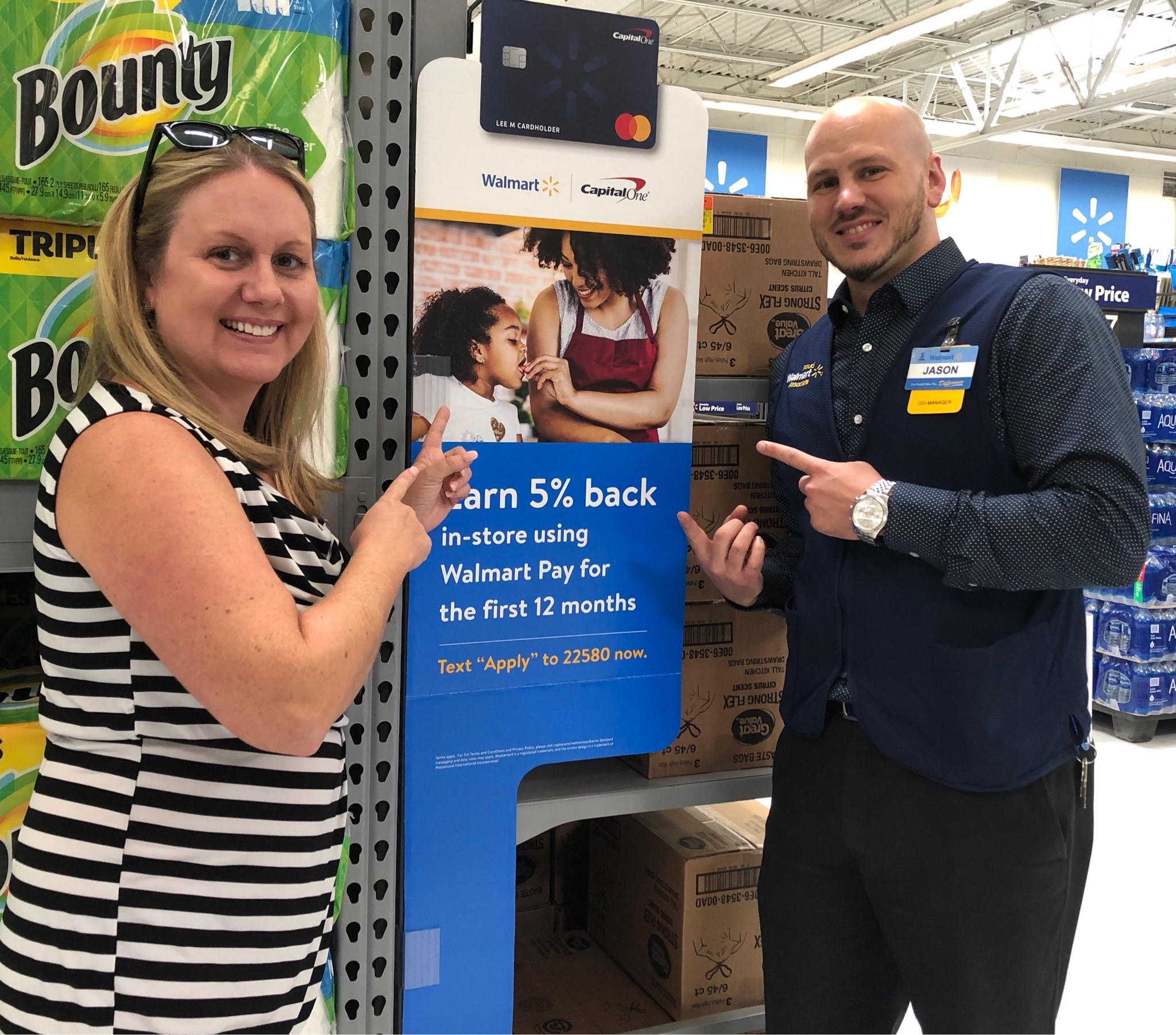Walmart - Co-Manager Jason is excited about the CapitalOne Credit Card ...