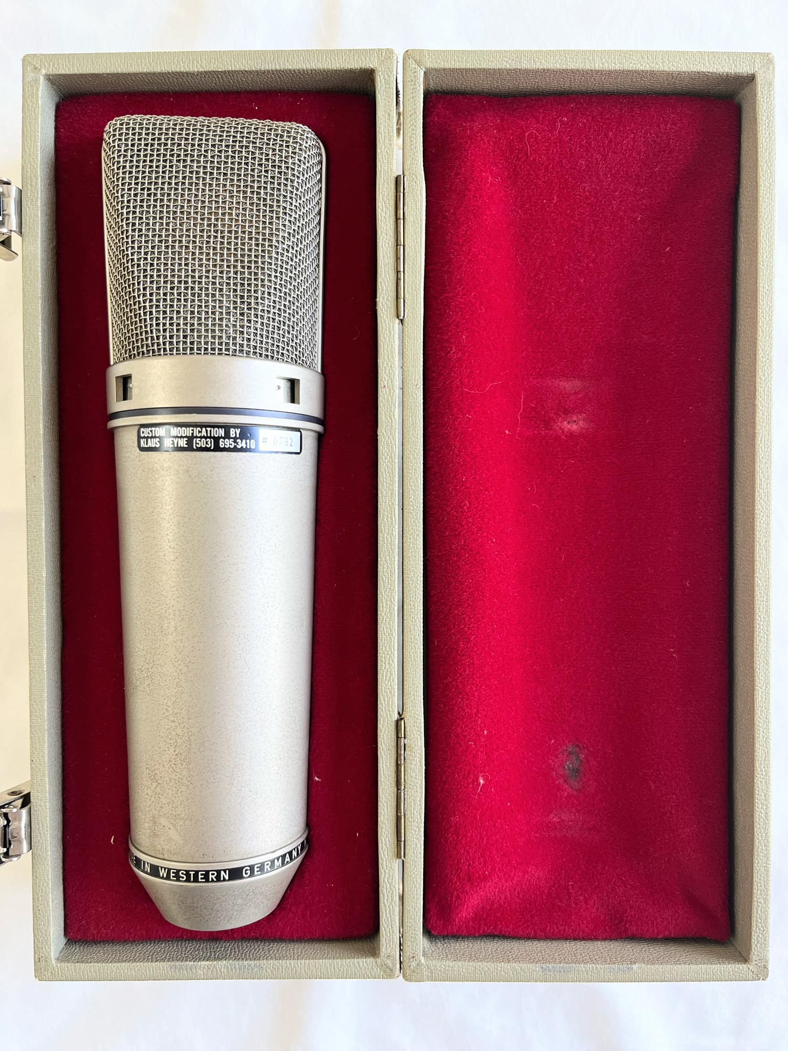 Offering my vintage Neumann U67. $10K USD.