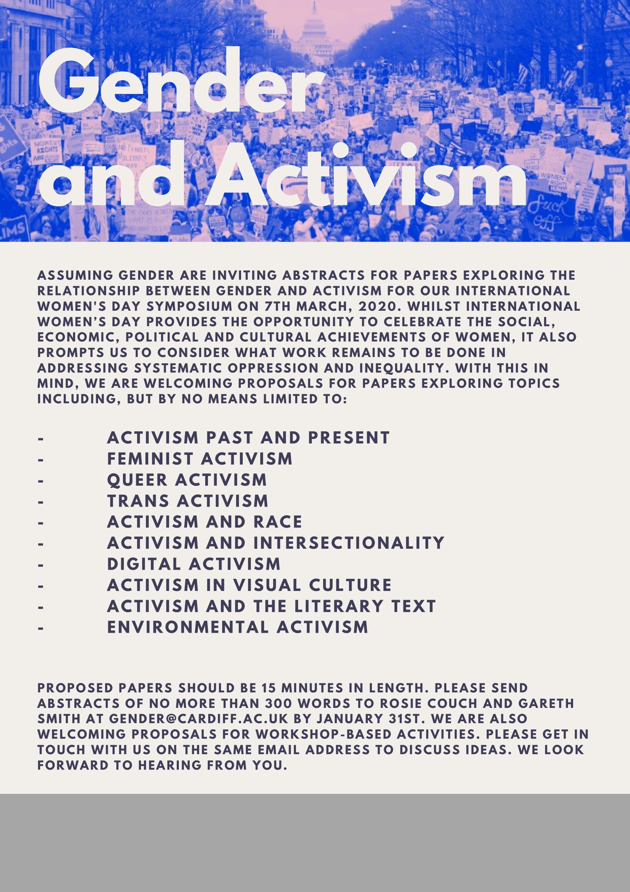 Assuming Gender - Our Gender and Activism symposium will... | Facebook