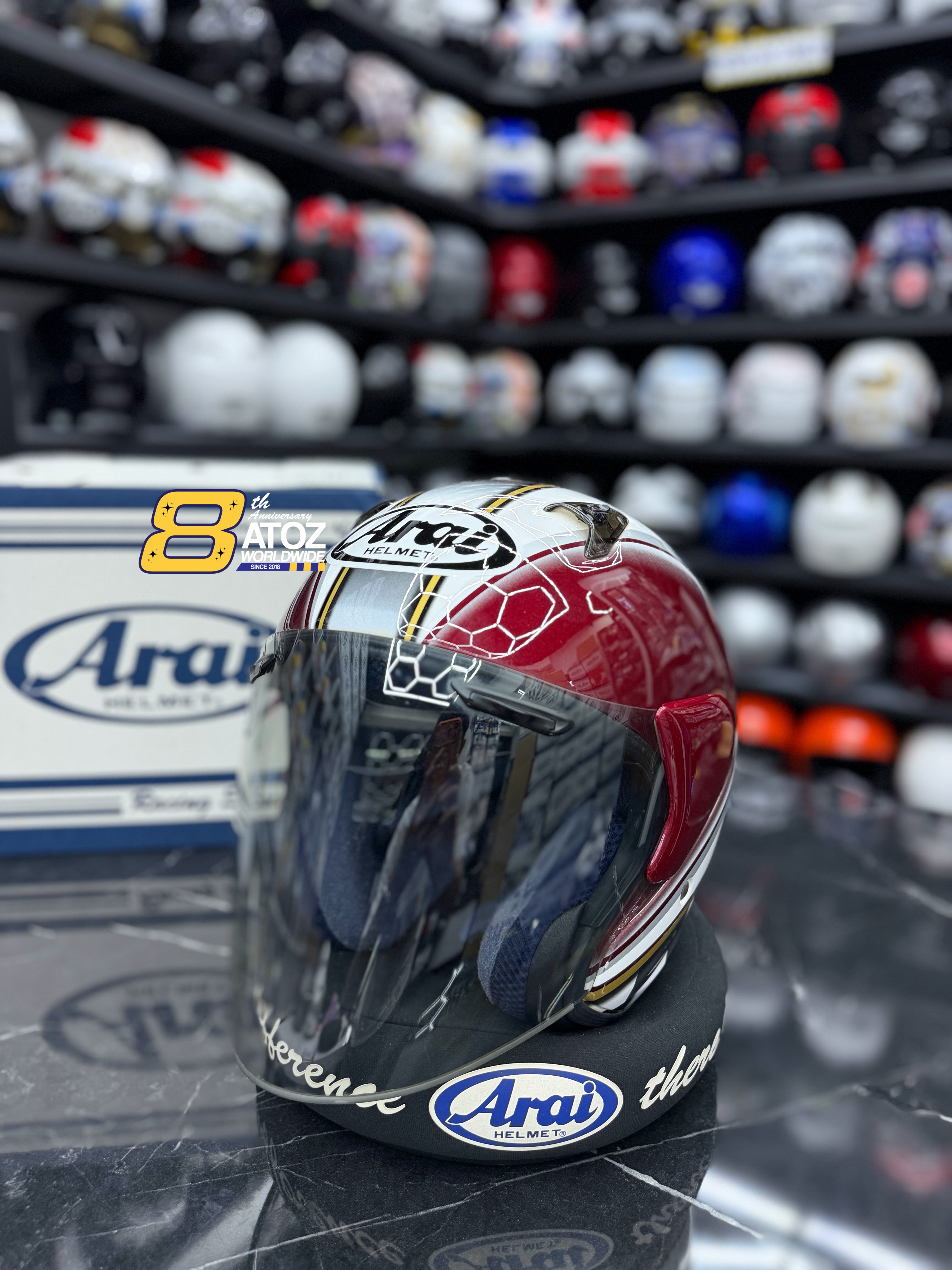 ARAI SZF RETRO MAROON🇯🇵 🇯🇵STOP PRODUCTION 🇯🇵JAPAN SPEC
