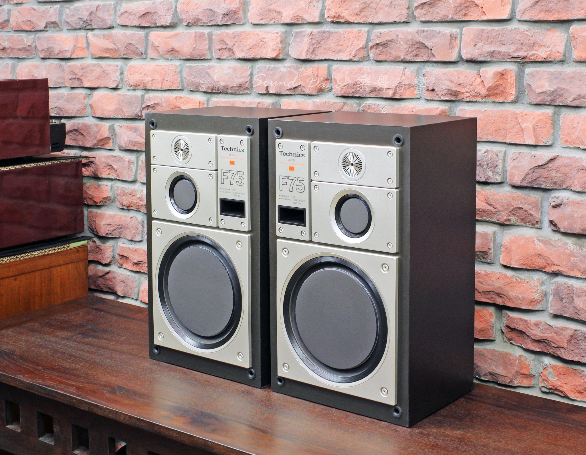 TECHNICS SB-F75 Technics Honeycomb Disc Speaker System SBEF75 © ٥