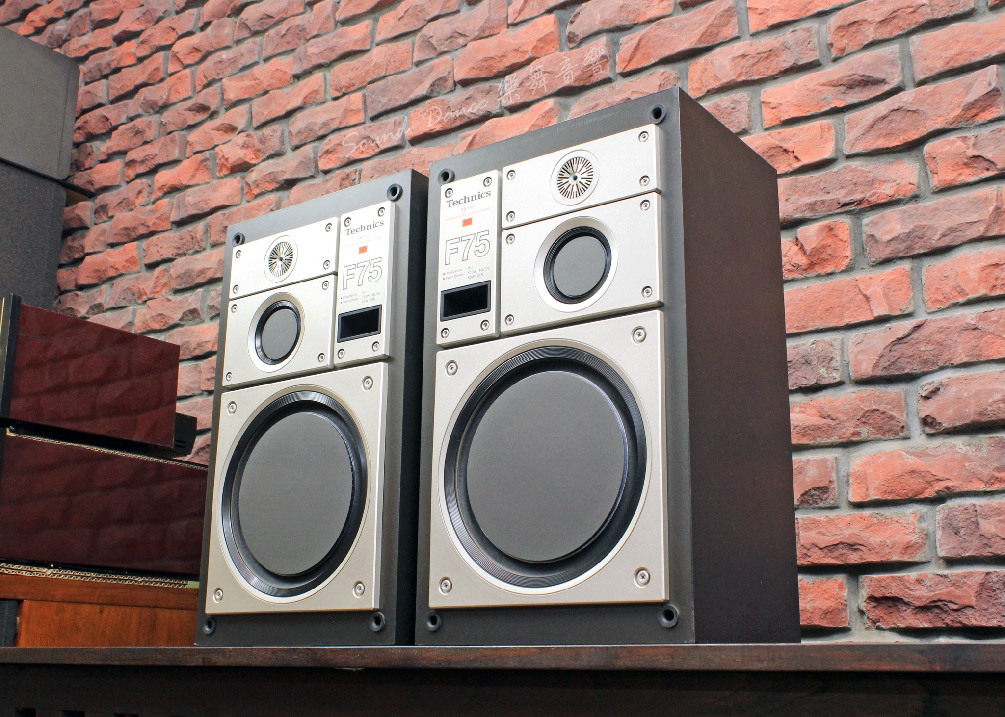 TECHNICS SB-F75 Technics Honeycomb Disc Speaker System SBEF75 © ٥