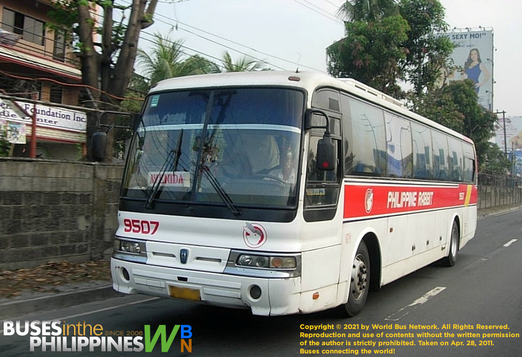 Buses in the Philippines - Rabbit Aero at Speed! Philippine Rabbit 9507 ...