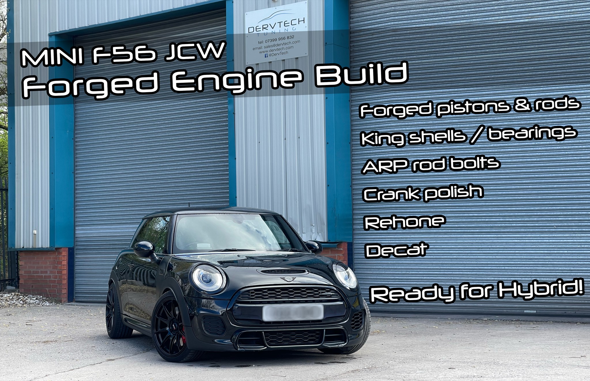 F56 MINI JCW 2.0T B48 in for forged engine build!!! With Forged 
