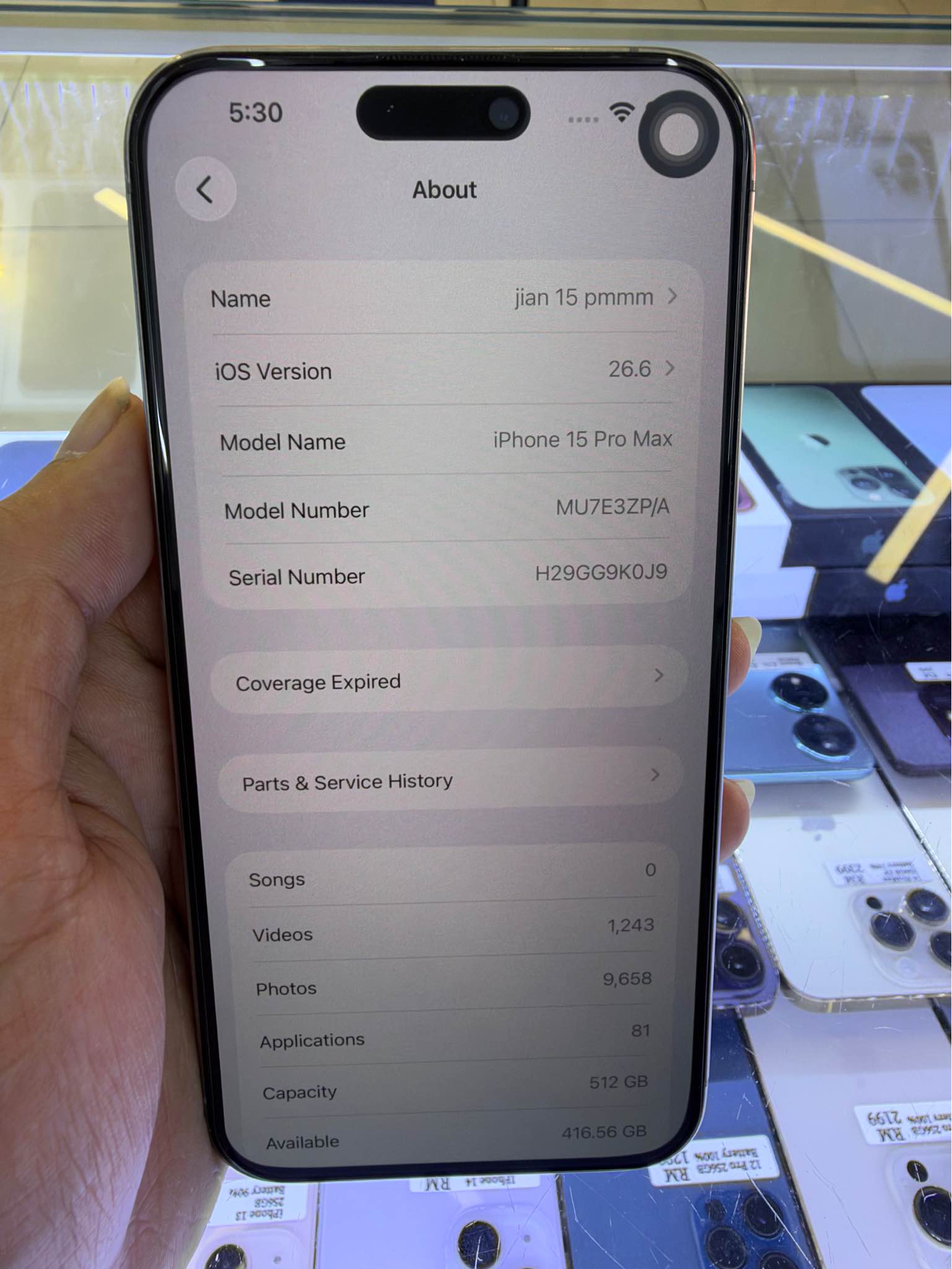 Iphone 15 Promax 512GB ZP ✓Body Condition likes New ✓No id Lock