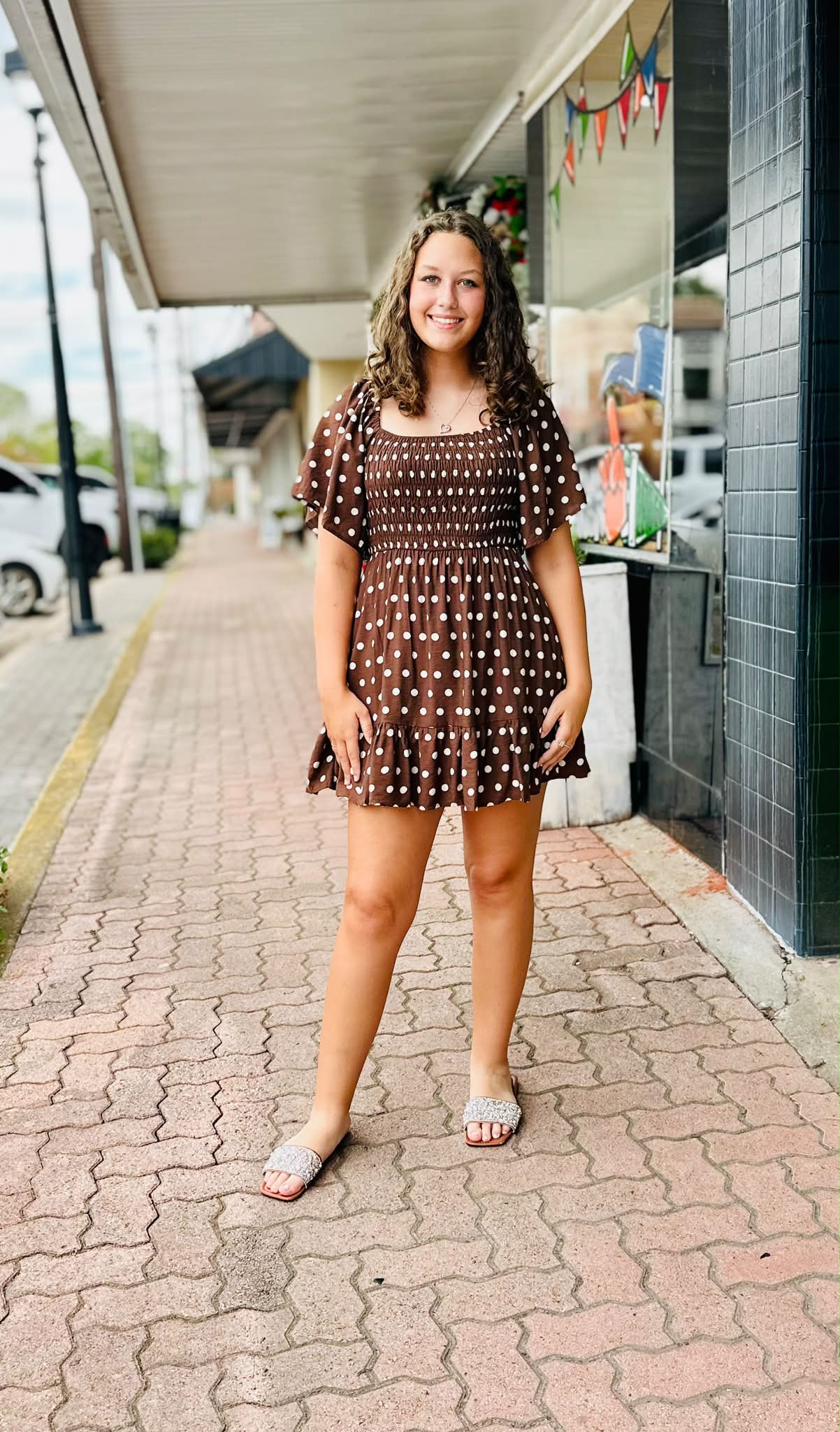 marshalls brown polka dot dress Free People Beach Essential ED-031 Size:1X/16W-18W Polyester/spandex