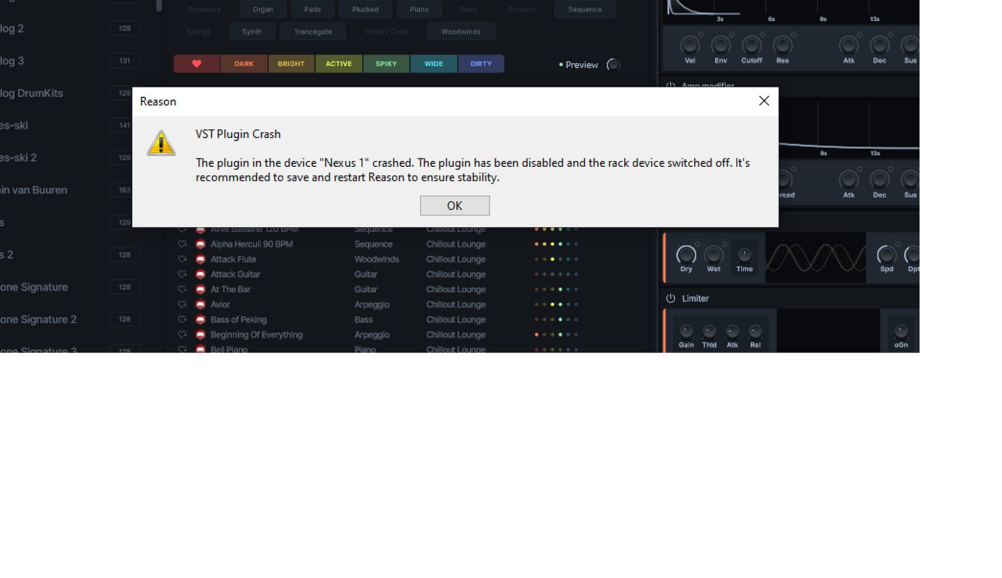 Reason Users | Fuck that shit! clicking a audio preview, its ok BUT ...