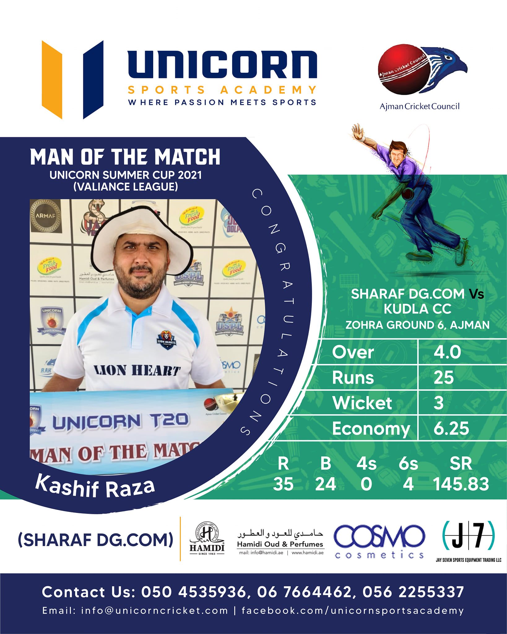 A huge round of applause to... - Unicorn Cricket Academy