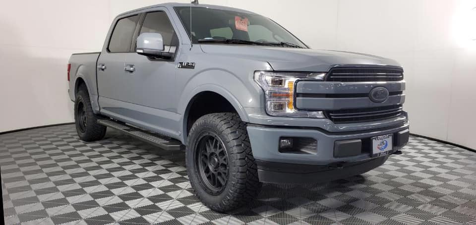 Custom Abyss Gray & Gloss Black Tailgate Emblem For 2018-2022 F-150 – 9.5 Inch, Ford OEM Style