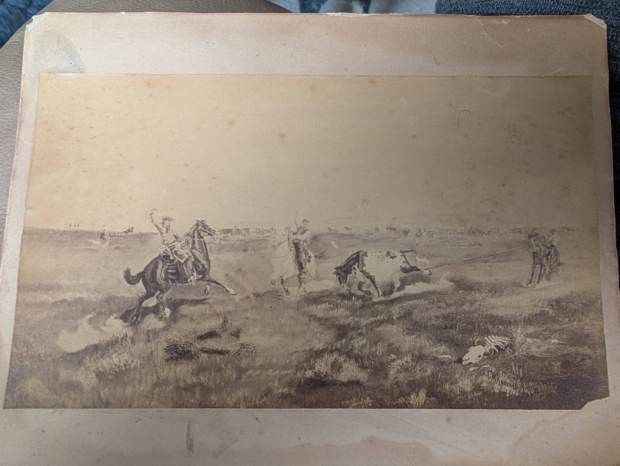 ✴︎ヴィンテージ✴︎インド✴︎カマンダル✴︎牛✴︎ Vintage lithograph print of kamdhenu cow