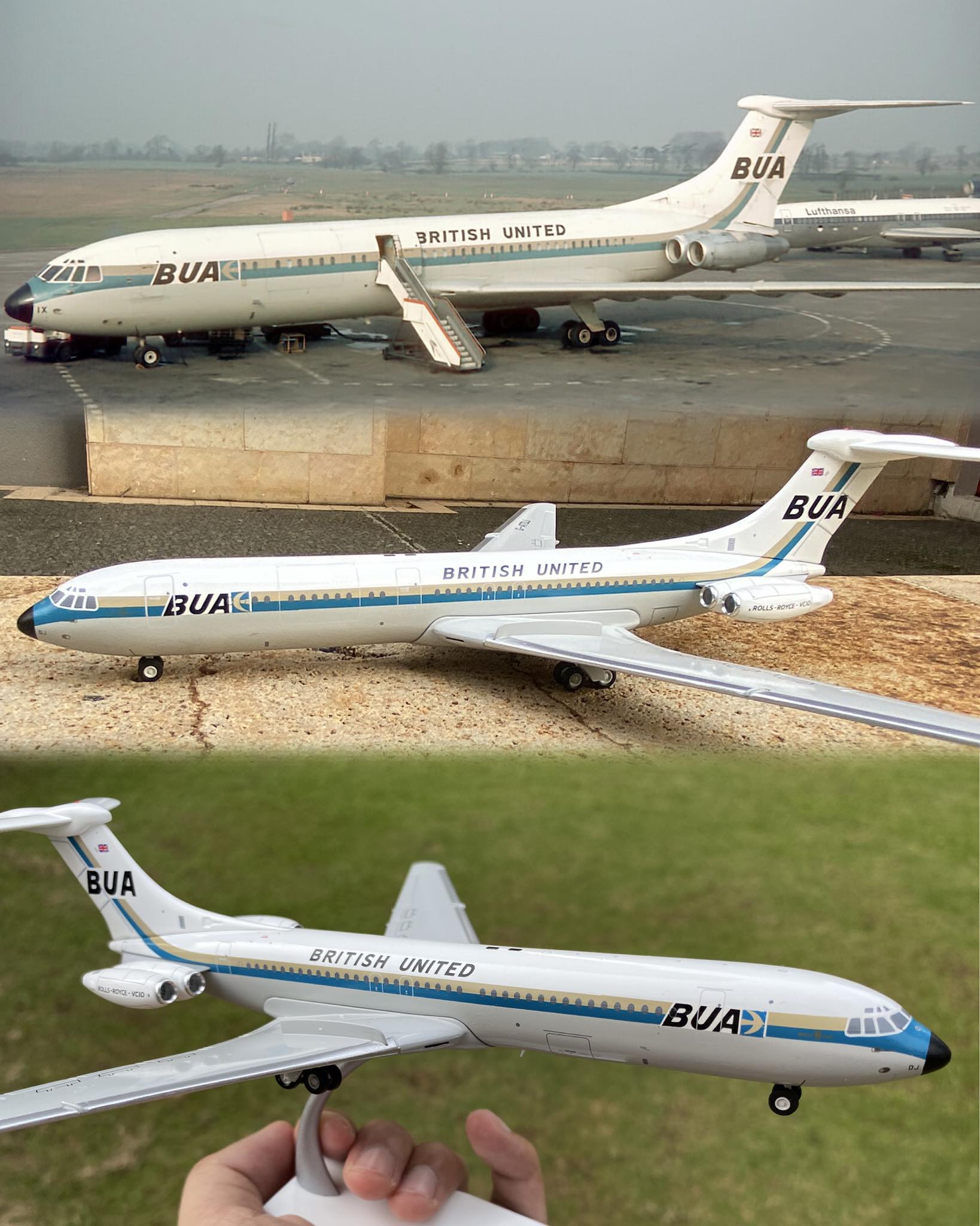 British Airways Vickers VC-10 on display