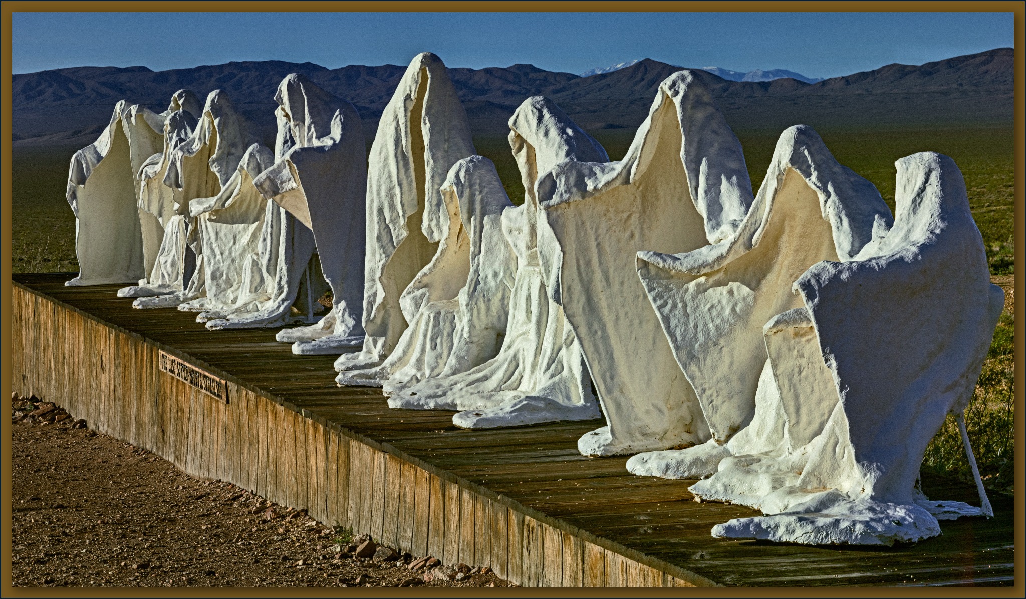 Goldwell Open Air Museum's 'The Last Supper' sculpture