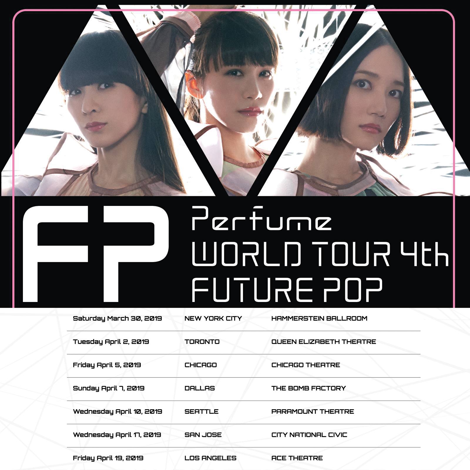 P.T.A. and WORLD P.T.A. fan club pre-sales for the Perfume WORLD