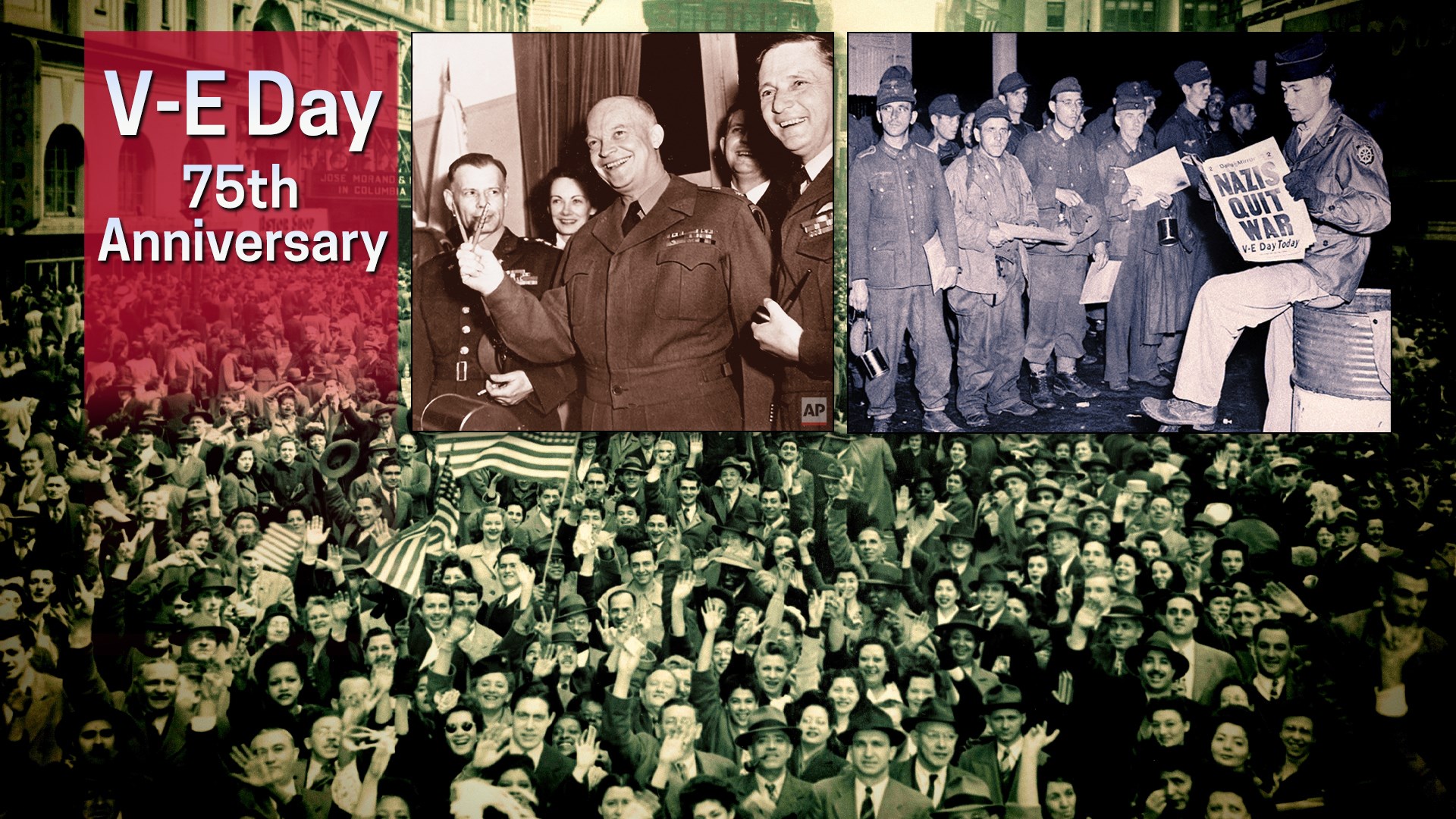 On this day 75 years ago, the Allied Powers declared victory in Europe ...