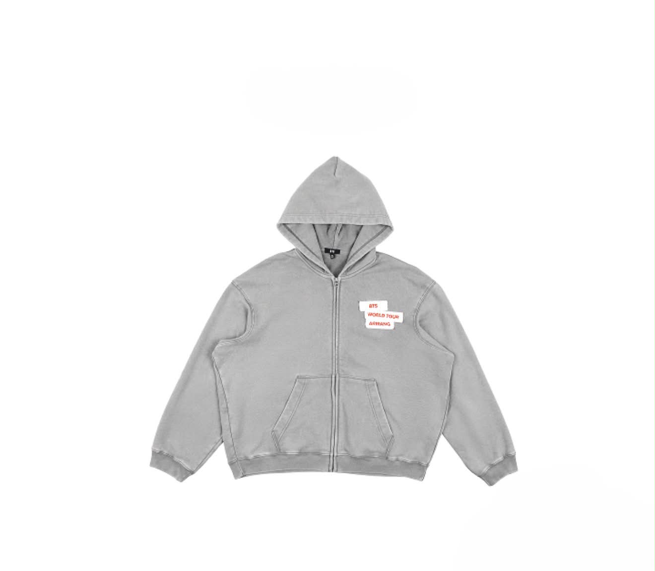 BTS grey hoodie purchase for LA show from Bay Area fan